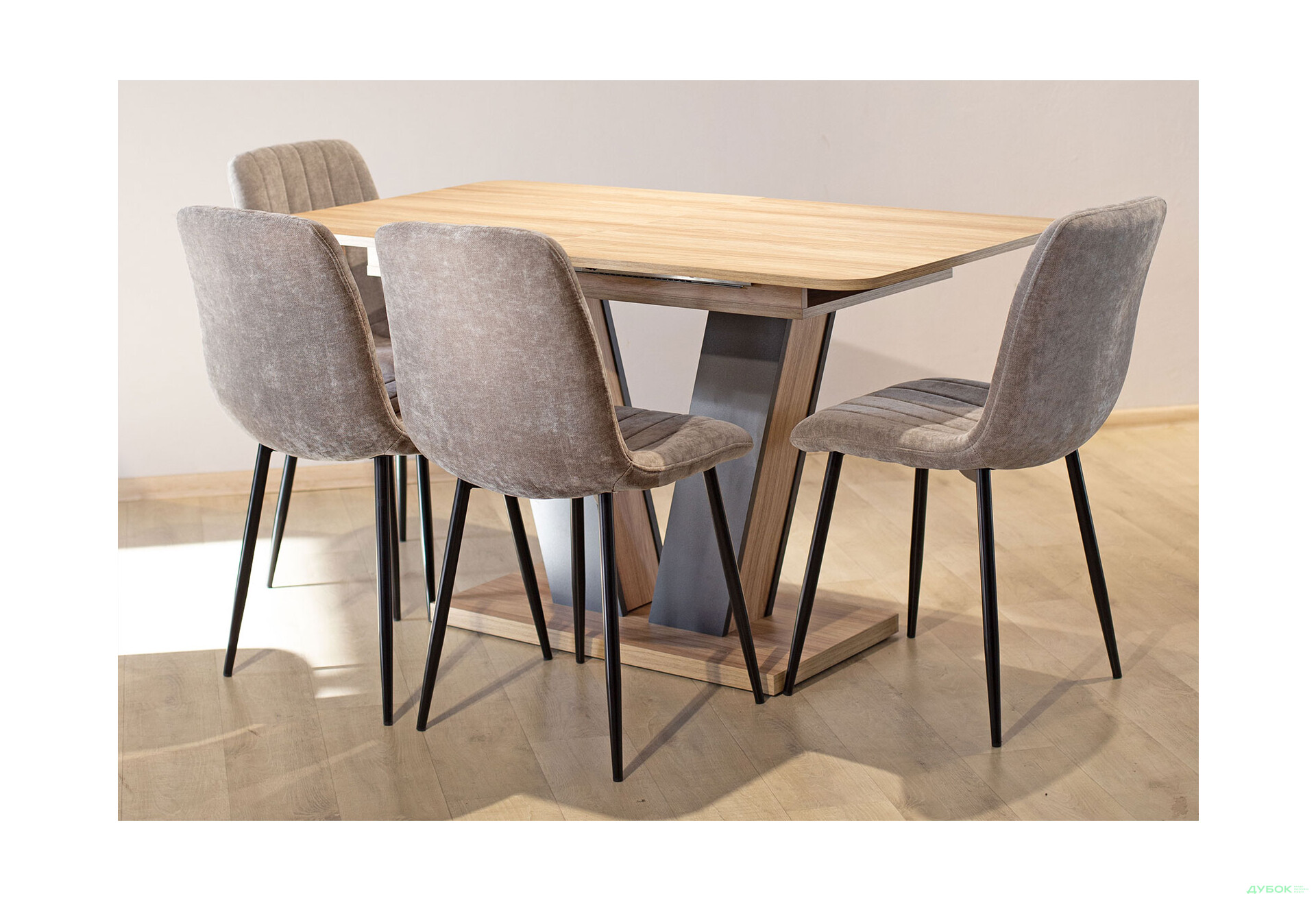 Изображение 2 - Комплект стол Торино раскладной + 4 стула Джет бежевые