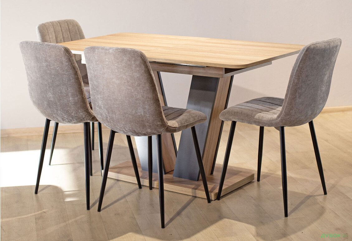 Изображение 2 - Комплект стол Торино раскладной + 4 стула Джет бежевые