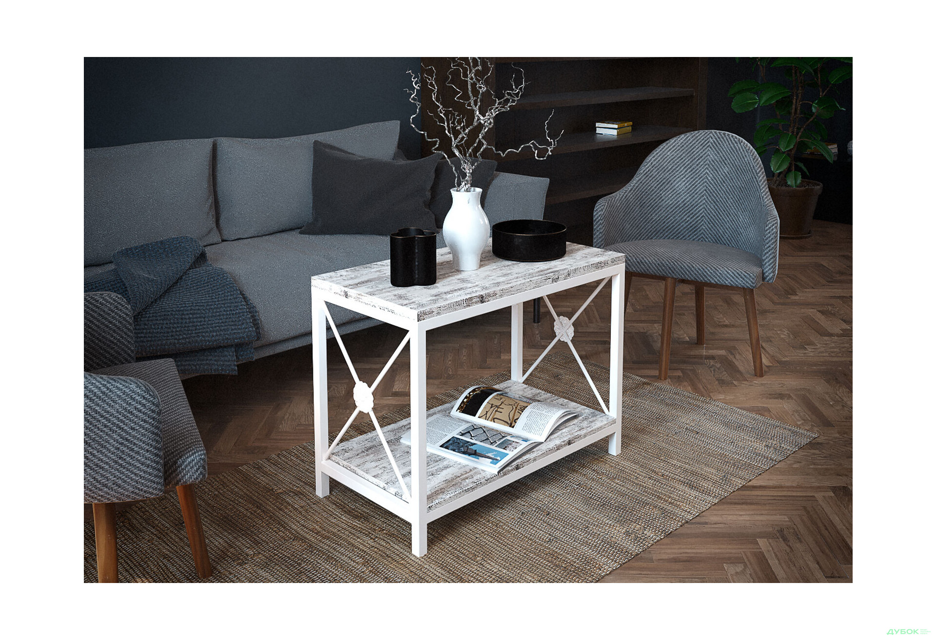 Стол журнальный Tenero Тироль 75х40 см - Изображение 2 Изображение 2 - Стол журнальный Tenero Тироль 75х40 см