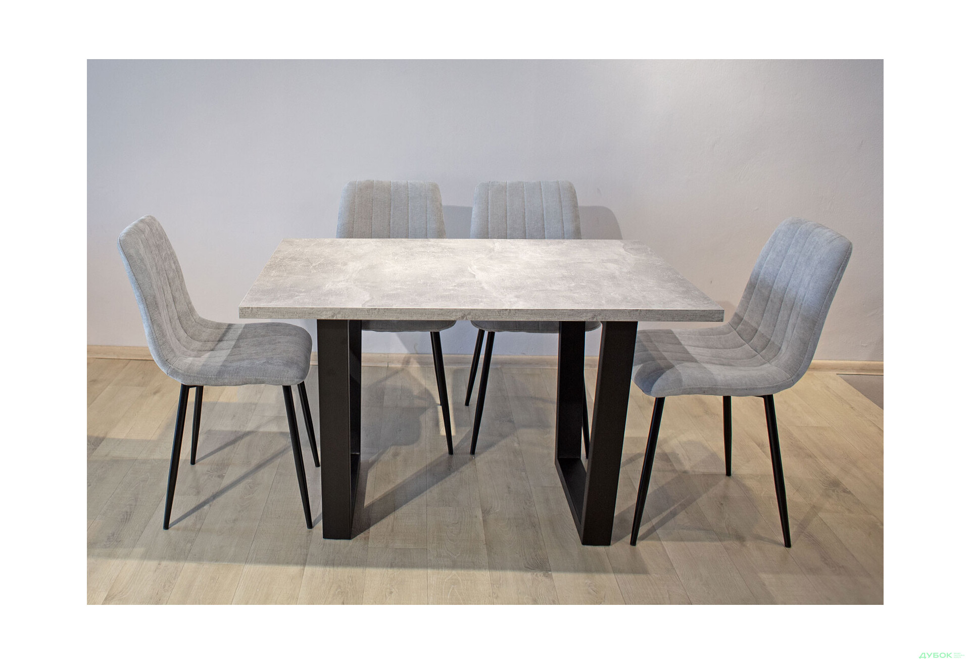 Зображення 3 - Комплект стіл Луїсвіль + 4 стільці Джет світло-сірі