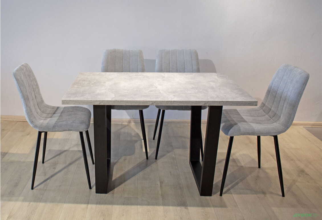 Зображення 3 - Комплект стіл Луїсвіль + 4 стільці Джет світло-сірі