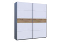 Зображення 5 - Шафа-купе Doros G-Caiser / Джі-Кейзер 2-дверна 220 см, графіт / білий вставка дуб евок