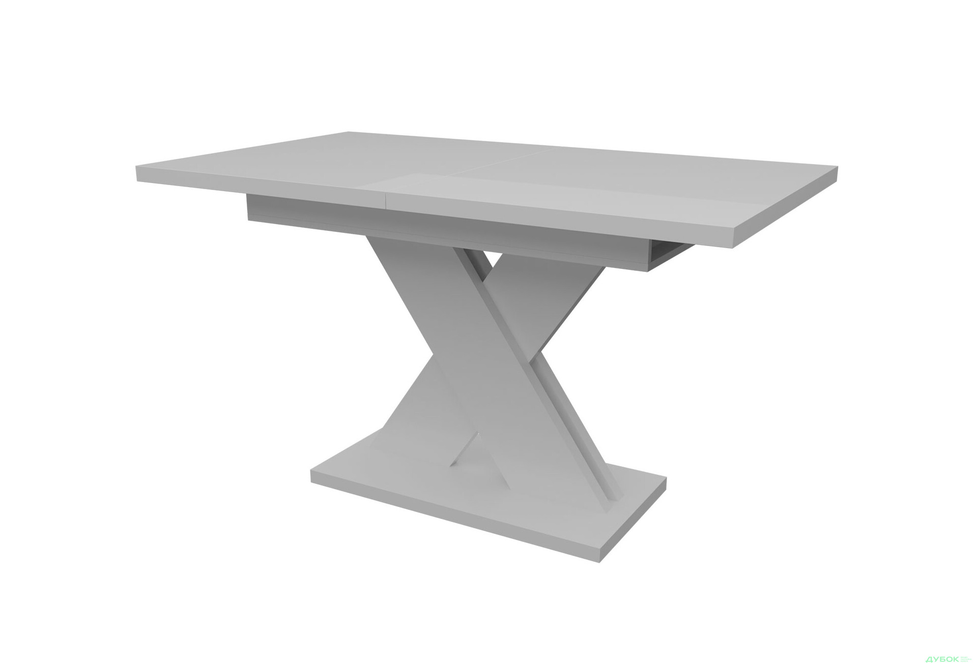 Стіл Неман Ламар розсувний 140/180х80, білий глянець - Зображення 1 Зображення 1 - Стіл Неман Ламар розсувний 140/180х80, білий глянець