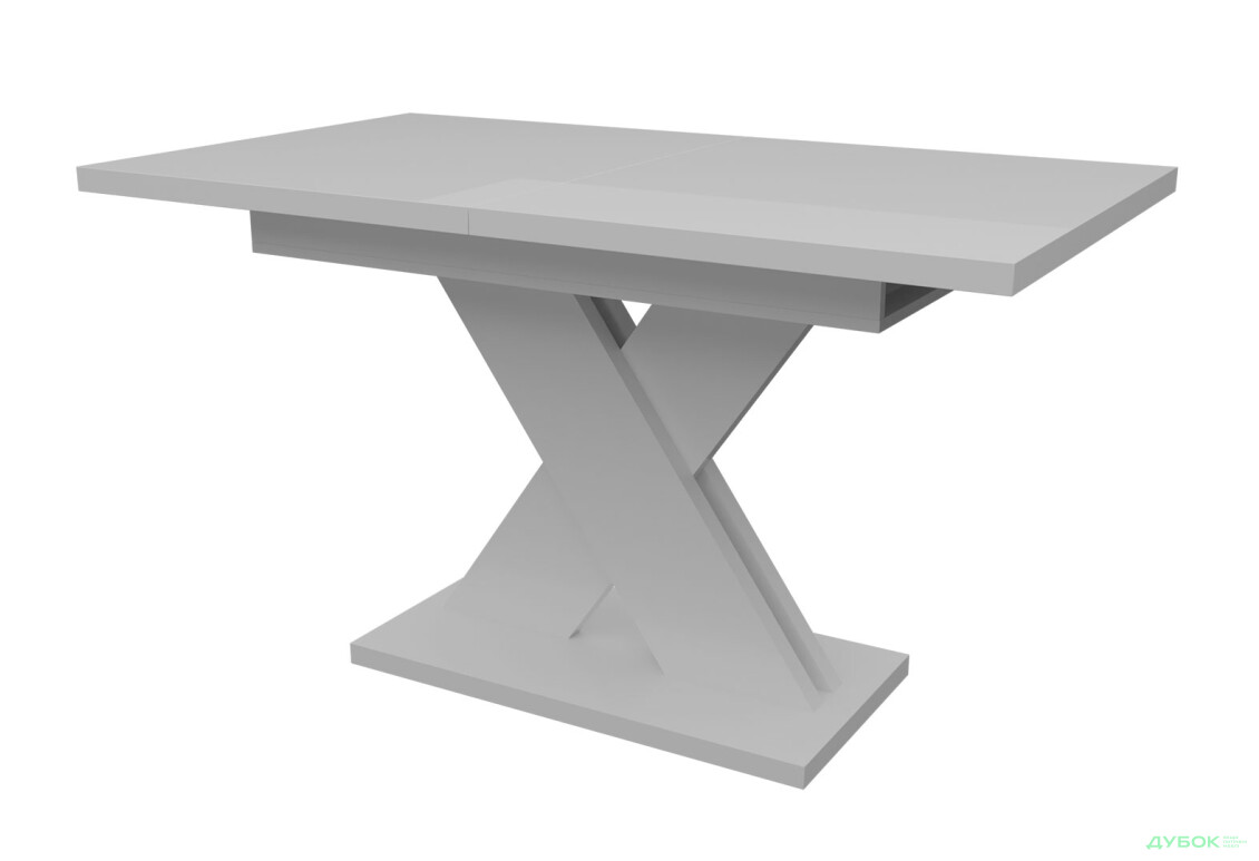 Стіл Неман Ламар розсувний 140/180х80, білий глянець - Зображення 1 Зображення 1 - Стіл Неман Ламар розсувний 140/180х80, білий глянець