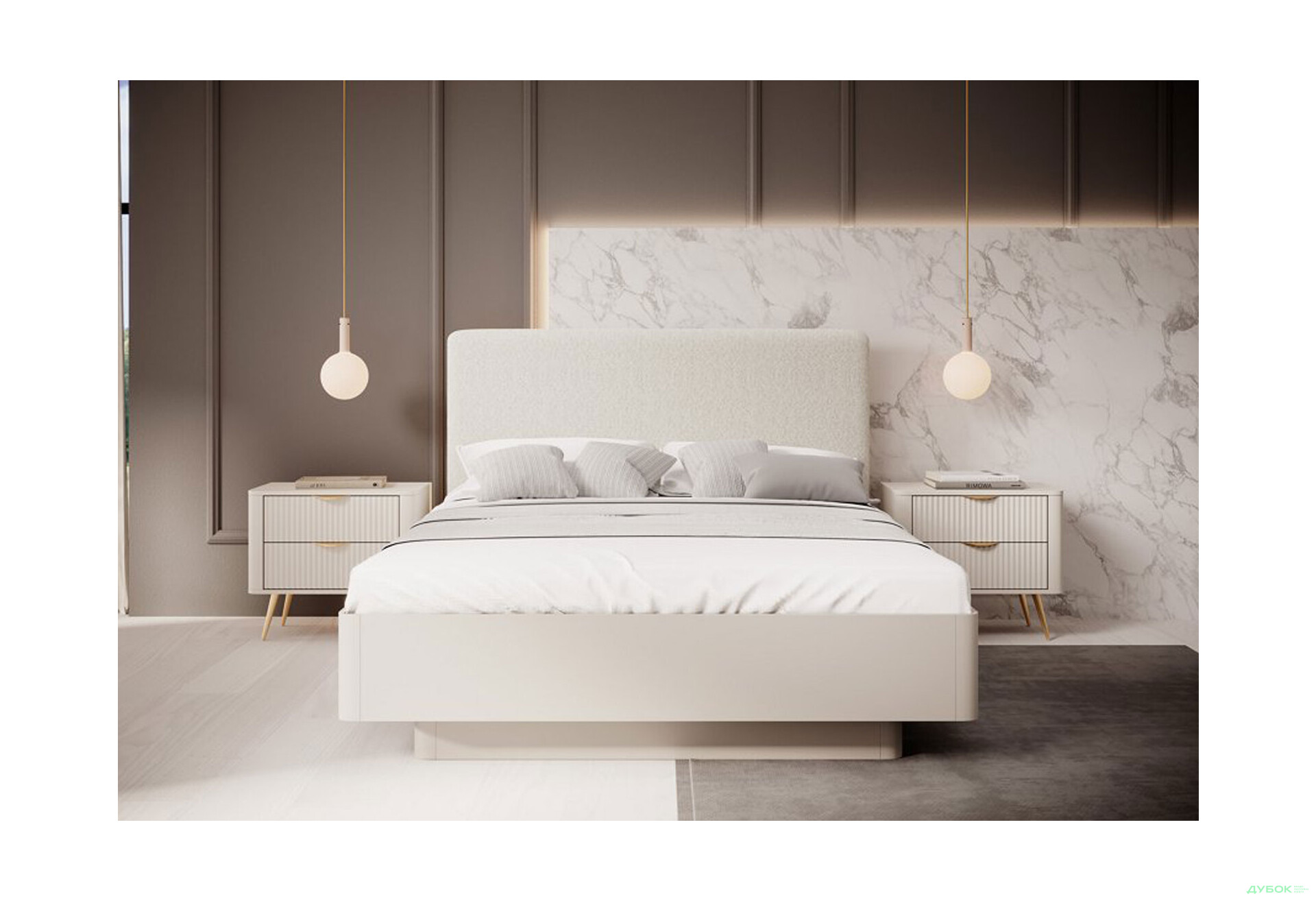Изображение 2 - Кровать-подиум Perfect Home Ланте / Lante (без вклада) с мягким изголовьем 160х200 см, бежевый