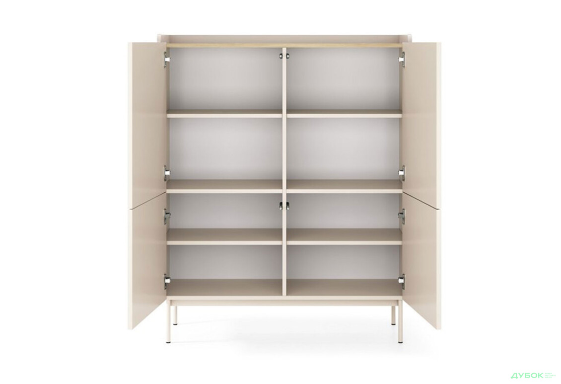 Комод Perfect Home Левел / Level 4-дверний 103 см, бежевий / дуб сканді - Зображення 4 Зображення 4 - Комод Perfect Home Левел / Level 4-дверний 103 см, бежевий / дуб сканді