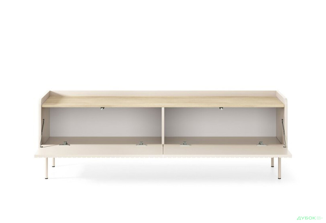 Изображение 4 - Тумба под ТВ Perfect Home Левел / Level с 2 дверками 153 см, бежевый / дуб сканди