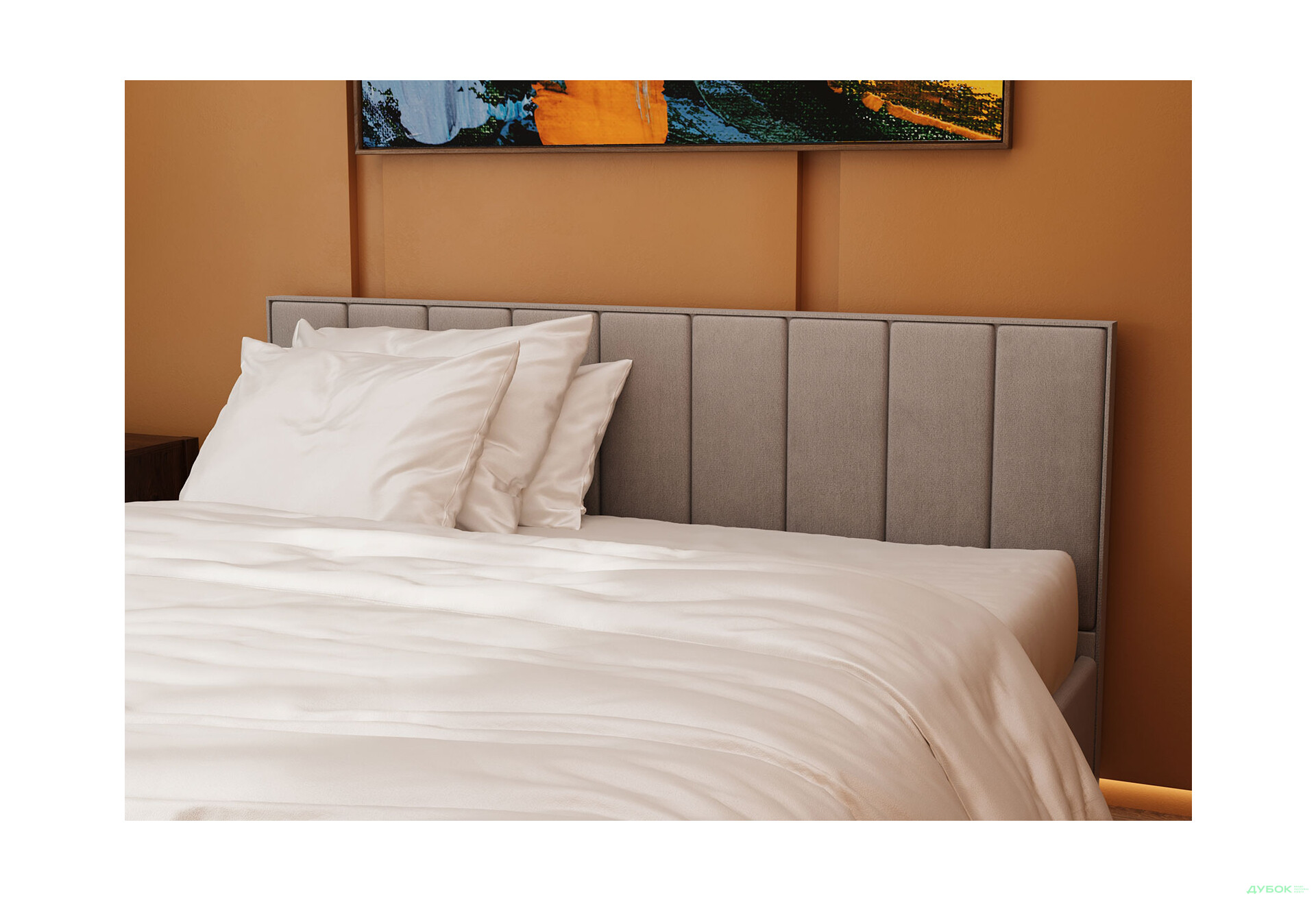 Ліжко-подіум Arbor Drev Рафаель 160х200, сосна, підйомне, фанерний каркас, беж (Лагуна 07) - Зображення 5 Зображення 5 - Ліжко-подіум Arbor Drev Рафаель 160х200, сосна, підйомне, фанерний каркас, беж (Лагуна 07)