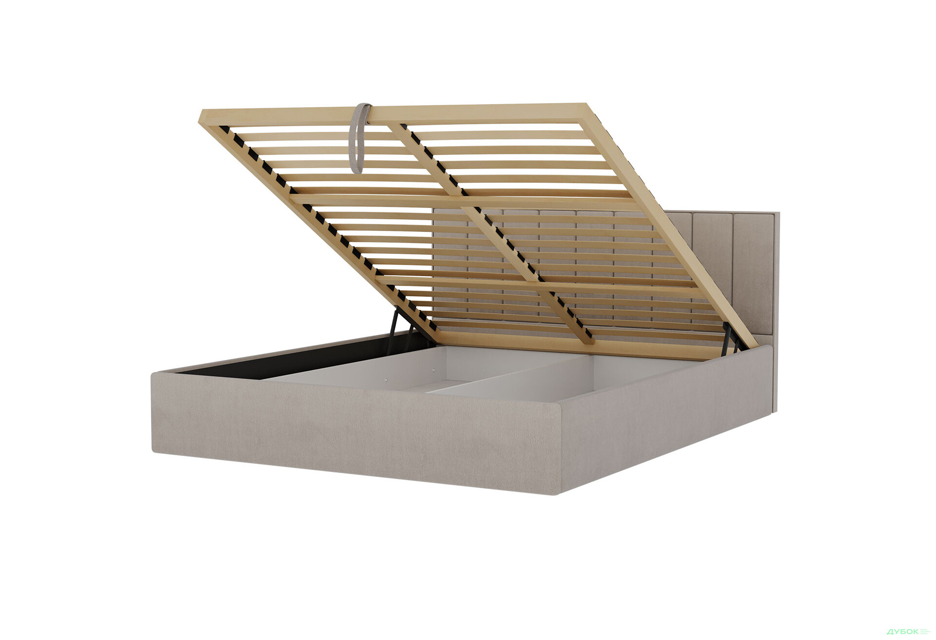 Ліжко-подіум Arbor Drev Рафаель 160х200, сосна, підйомне, фанерний каркас, беж (Лагуна 07) - Зображення 6 Зображення 6 - Ліжко-подіум Arbor Drev Рафаель 160х200, сосна, підйомне, фанерний каркас, беж (Лагуна 07)
