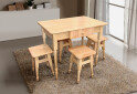 Фото 1 - Кухонный комплект (стол + 4 табуретки) Микс-мебель