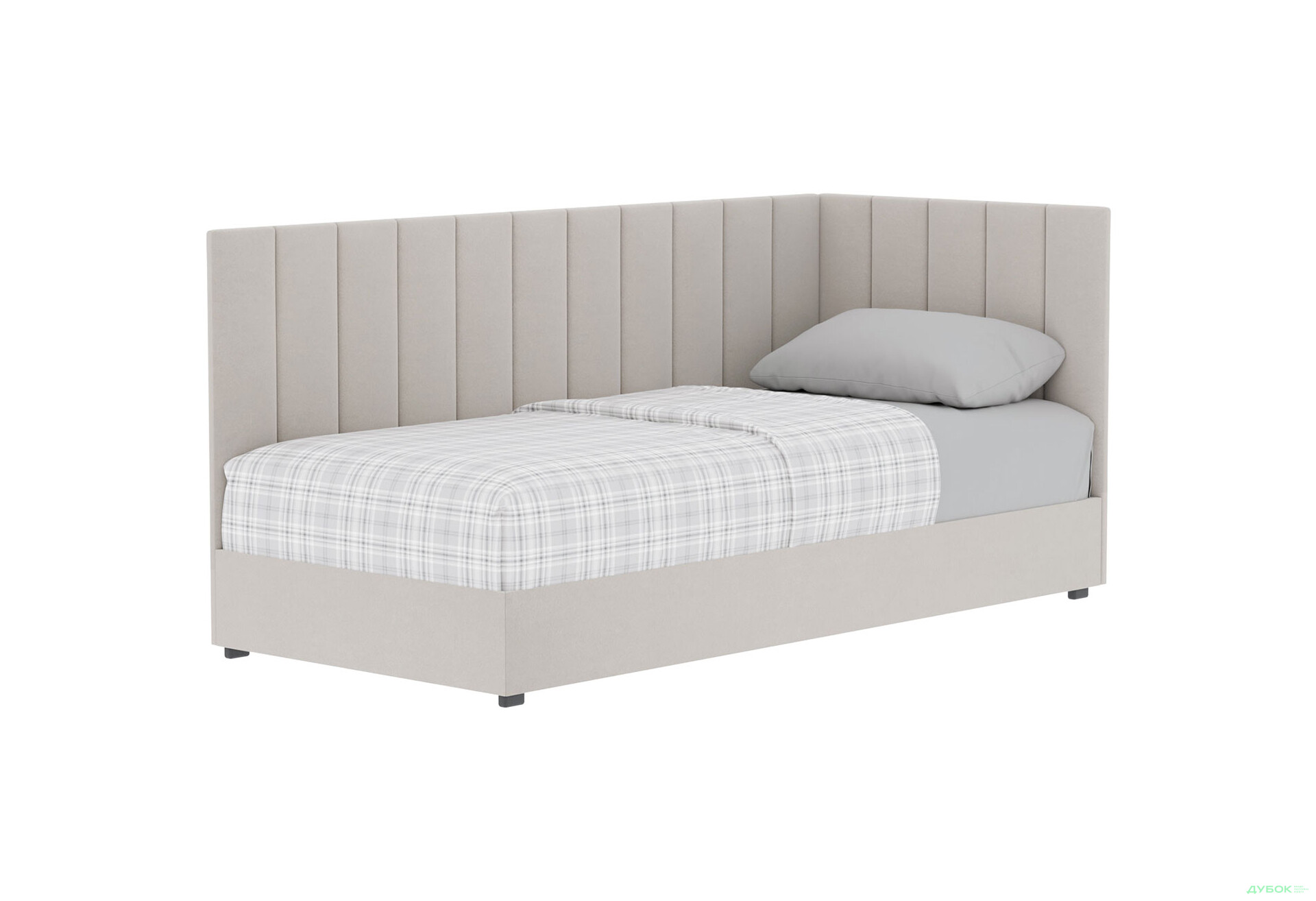 Ліжко-подіум Vika Перлина 90х200 см підйомне з матрацом, збірка права, беж (Malcolm 55) - Зображення 1 Зображення 1 - Ліжко-подіум Vika Перлина 90х200 см підйомне з матрацом, збірка права, беж (Malcolm 55)