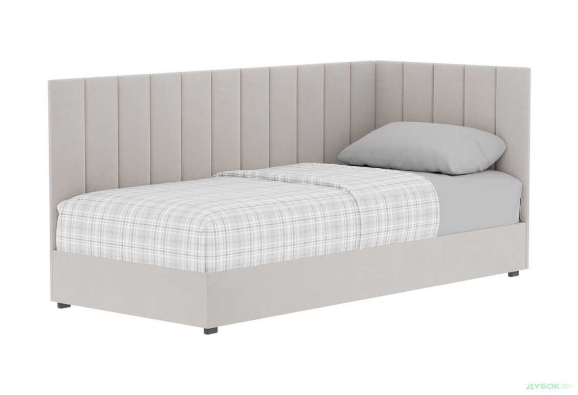 Ліжко-подіум Vika Перлина 90х200 см підйомне з матрацом, збірка права, беж (Malcolm 55) - Зображення 1 Зображення 1 - Ліжко-подіум Vika Перлина 90х200 см підйомне з матрацом, збірка права, беж (Malcolm 55)