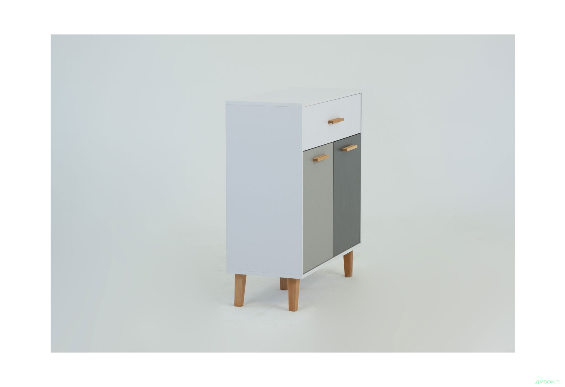 Комод VMV holding Тіммі / Timmy 2-дверний з шухлядою 84 см, білий / графіт / шиншила - Зображення 5 Зображення 5 - Комод VMV holding Тіммі / Timmy 2-дверний з шухлядою 84 см, білий / графіт / шиншила