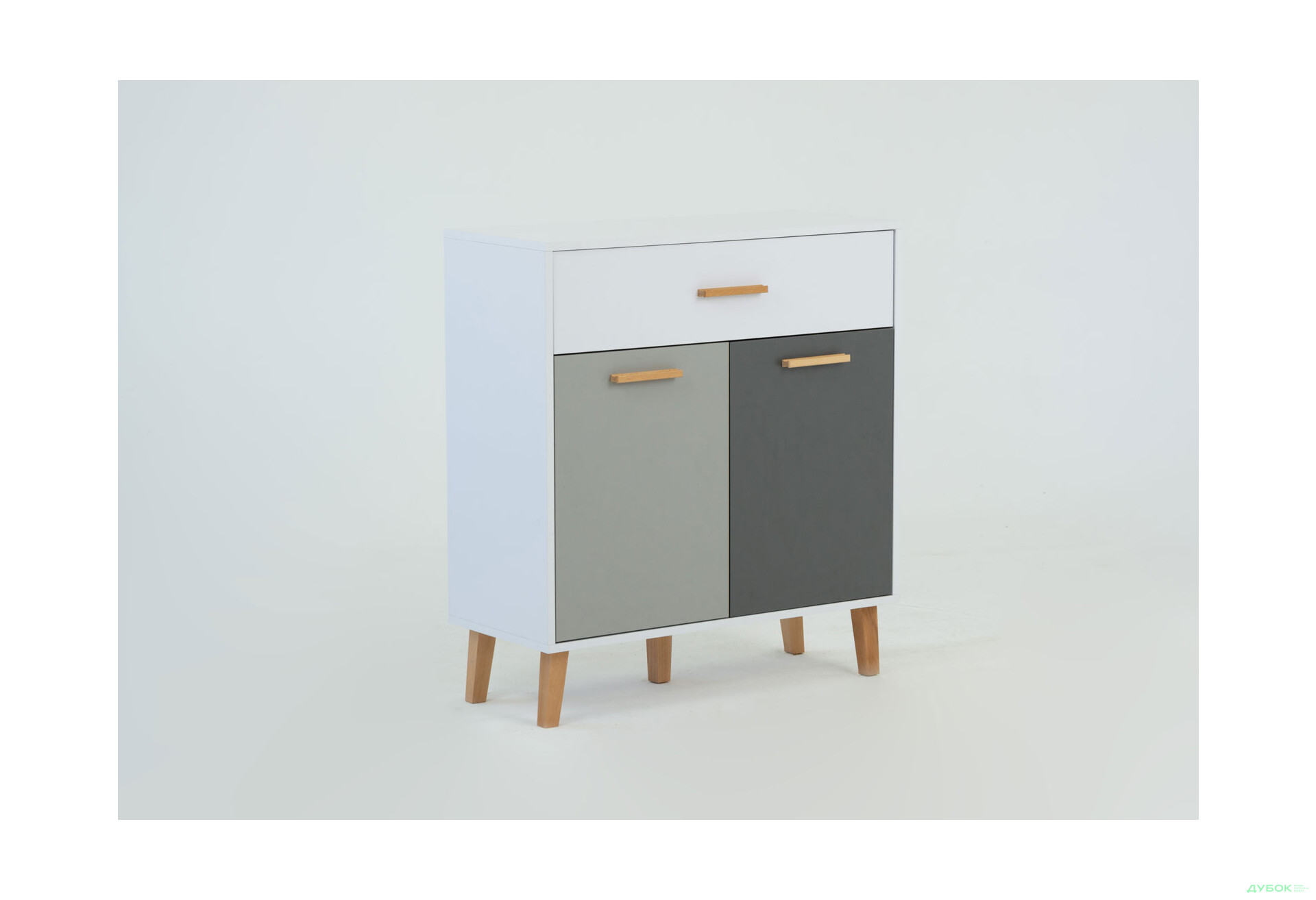 Комод VMV holding Тіммі / Timmy 2-дверний з шухлядою 84 см, білий / графіт / шиншила - Зображення 6 Зображення 6 - Комод VMV holding Тіммі / Timmy 2-дверний з шухлядою 84 см, білий / графіт / шиншила