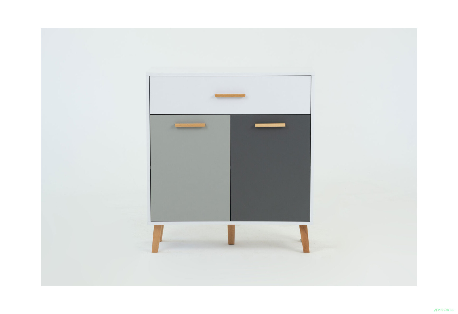 Комод VMV holding Тіммі / Timmy 2-дверний з шухлядою 84 см, білий / графіт / шиншила - Зображення 8 Зображення 8 - Комод VMV holding Тіммі / Timmy 2-дверний з шухлядою 84 см, білий / графіт / шиншила