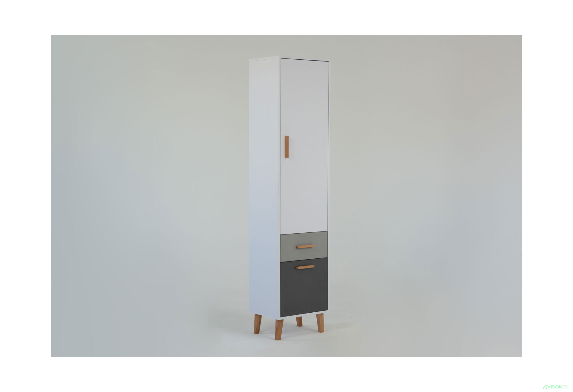 Шафа-пенал VMV holding Тіммі / Timmy закритий з шухлядою 47 см, білий / графіт / шиншила - Зображення 8 Зображення 8 - Шафа-пенал VMV holding Тіммі / Timmy закритий з шухлядою 47 см, білий / графіт / шиншила