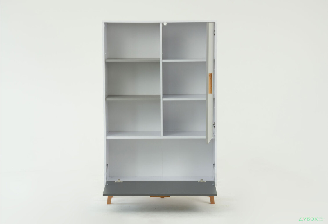 Шкаф-стеллаж комбинированный VMV holding Тимми/Timmy 90 см, белый/графит/шиншиндшилла - Изображение 3 Изображение 3 - Шкаф-стеллаж комбинированный VMV holding Тимми/Timmy 90 см, белый/графит/шиншиндшилла