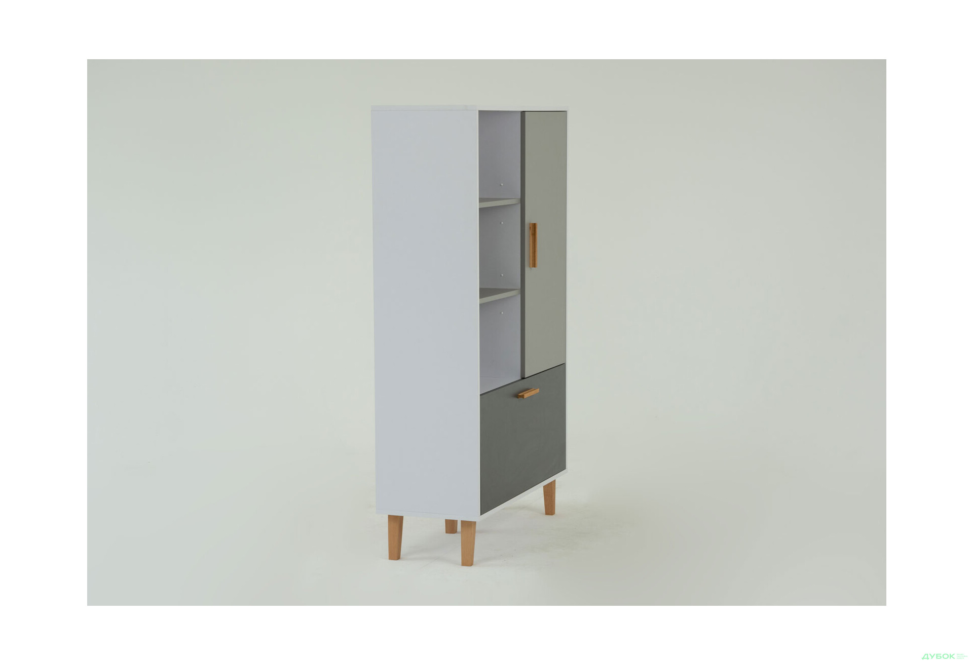 Шкаф-стеллаж комбинированный VMV holding Тимми/Timmy 90 см, белый/графит/шиншиндшилла - Изображение 5 Изображение 5 - Шкаф-стеллаж комбинированный VMV holding Тимми/Timmy 90 см, белый/графит/шиншиндшилла