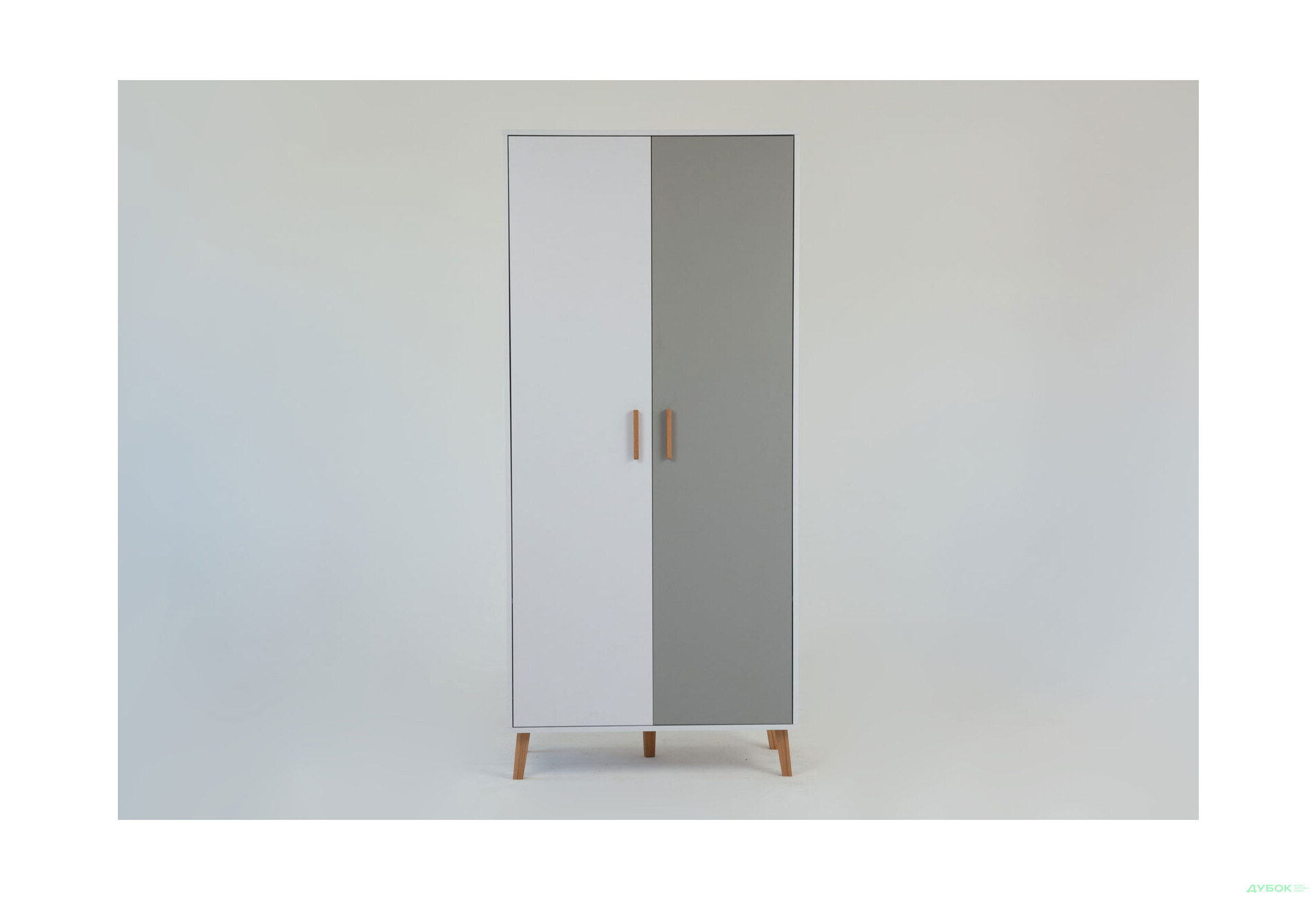 Шафа VMV holding Тіммі / Timmy 2-дверна 90 см, білий / графіт / шиншила - Зображення 3 Зображення 3 - Шафа VMV holding Тіммі / Timmy 2-дверна 90 см, білий / графіт / шиншила