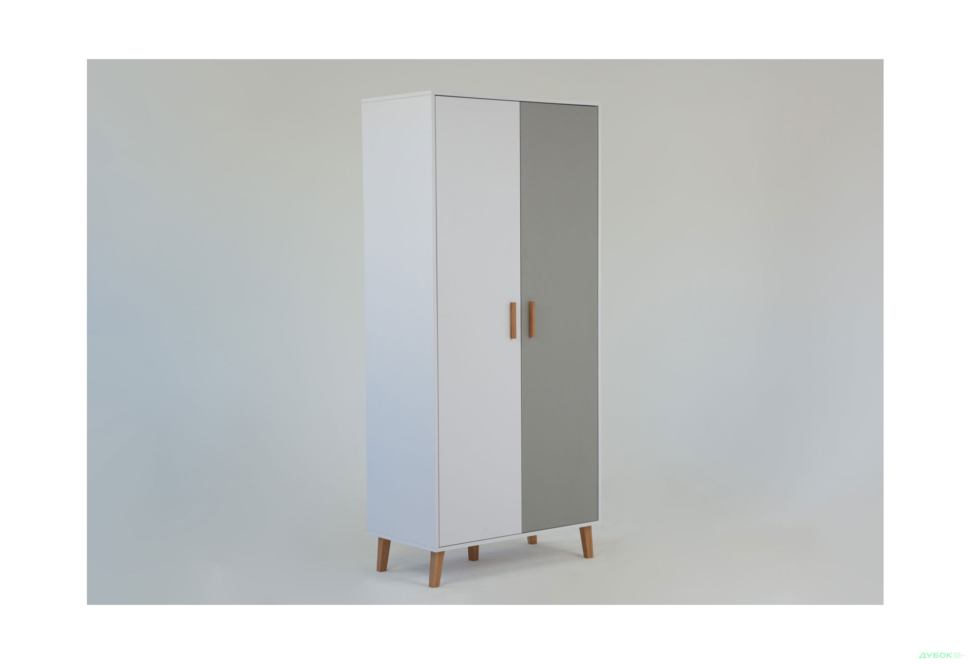 Шафа VMV holding Тіммі / Timmy 2-дверна 90 см, білий / графіт / шиншила - Зображення 4 Зображення 4 - Шафа VMV holding Тіммі / Timmy 2-дверна 90 см, білий / графіт / шиншила