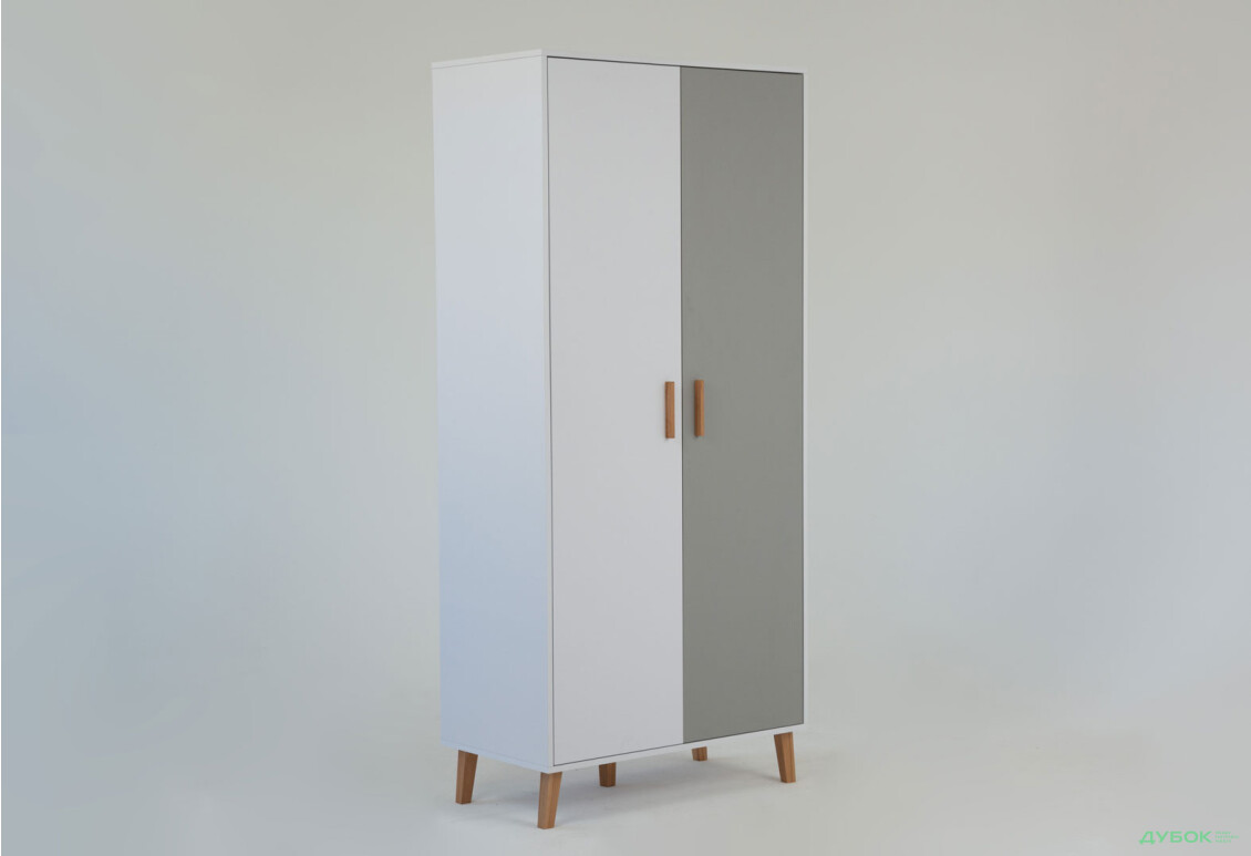 Шафа VMV holding Тіммі / Timmy 2-дверна 90 см, білий / графіт / шиншила - Зображення 4 Зображення 4 - Шафа VMV holding Тіммі / Timmy 2-дверна 90 см, білий / графіт / шиншила