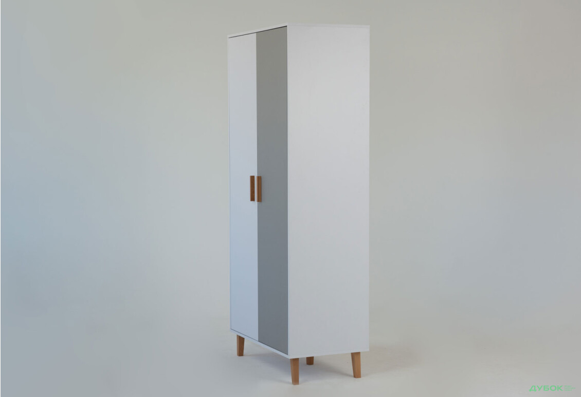 Шафа VMV holding Тіммі / Timmy 2-дверна 90 см, білий / графіт / шиншила - Зображення 6 Зображення 6 - Шафа VMV holding Тіммі / Timmy 2-дверна 90 см, білий / графіт / шиншила