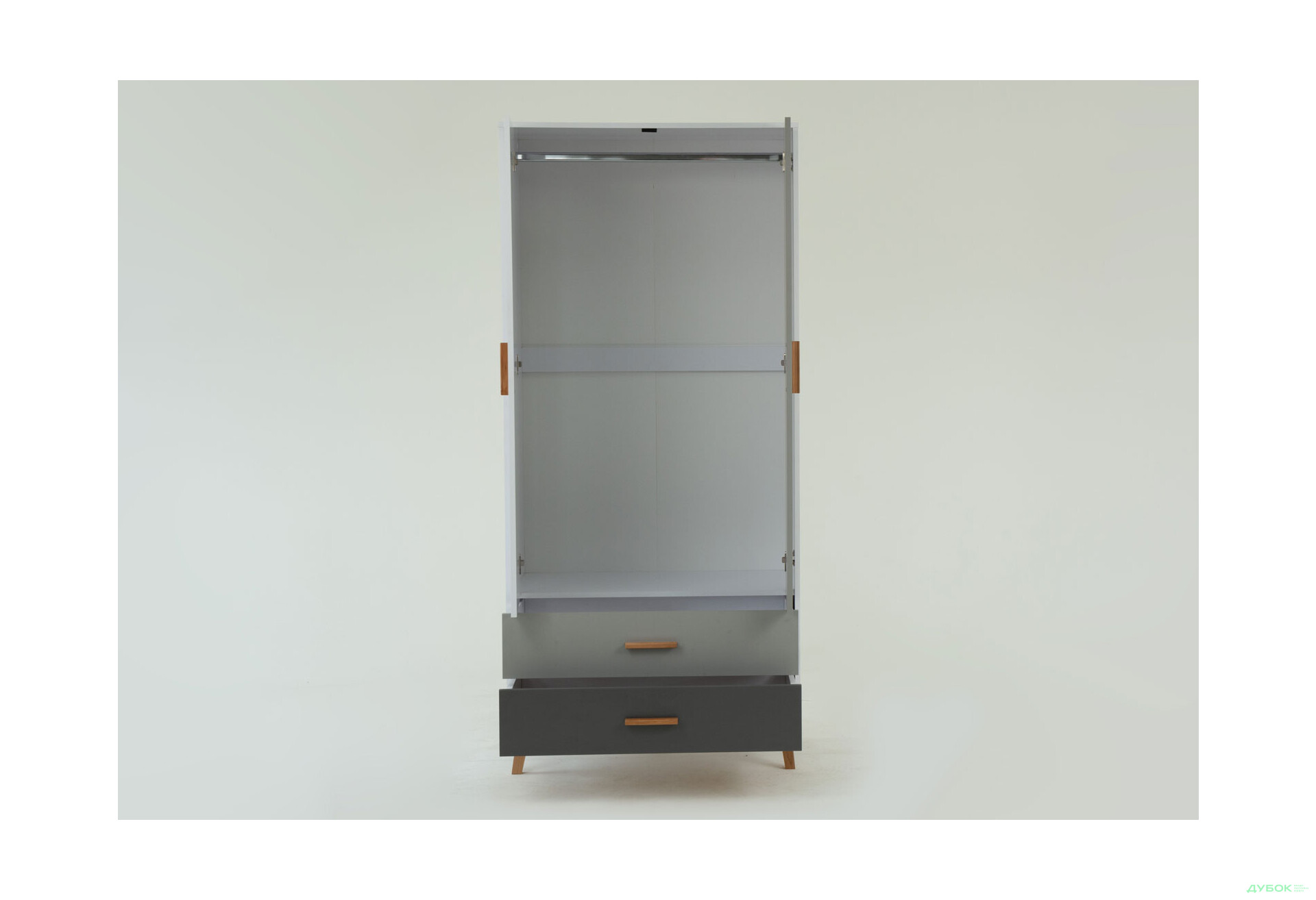 Шафа VMV holding Тіммі / Timmy 2-дверна з 2 шухлядами 90 см, білий / графіт / шиншила - Зображення 9 Зображення 9 - Шафа VMV holding Тіммі / Timmy 2-дверна з 2 шухлядами 90 см, білий / графіт / шиншила