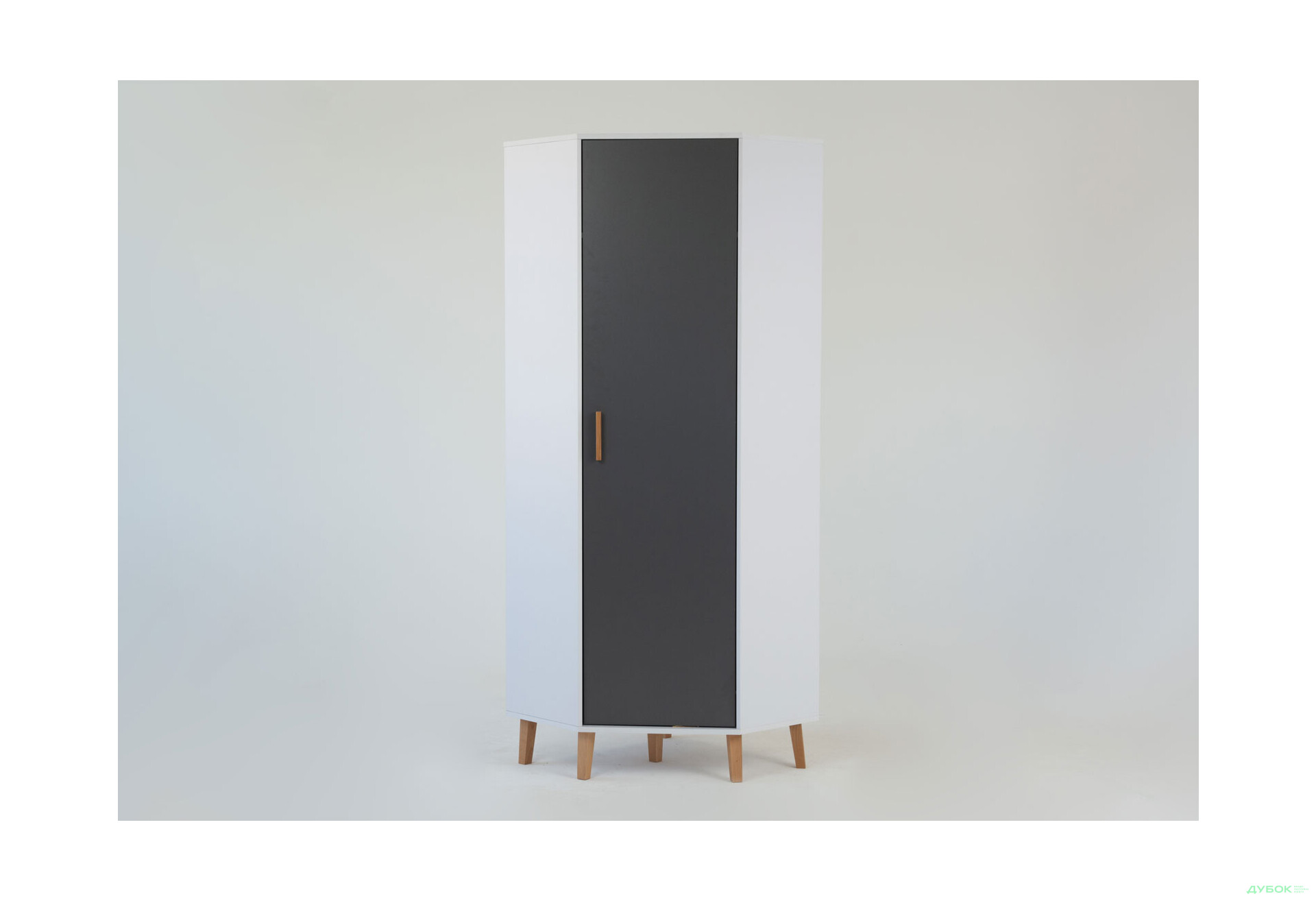 Зображення 3 - Шафа кутова VMV holding Тіммі / Timmy 1-дверна 71 см, білий / графіт / шиншила