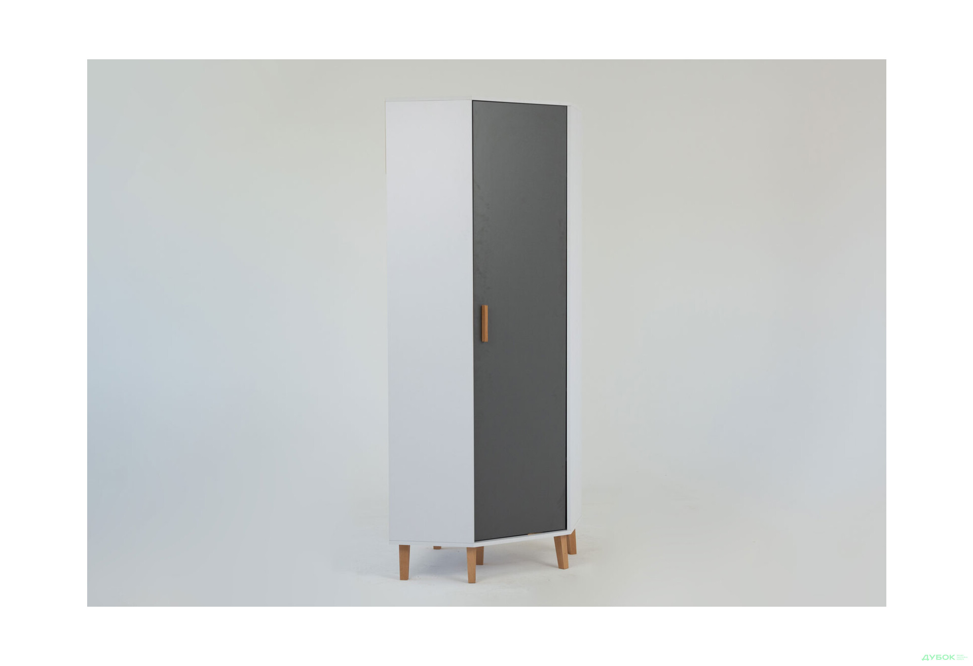 Зображення 4 - Шафа кутова VMV holding Тіммі / Timmy 1-дверна 71 см, білий / графіт / шиншила