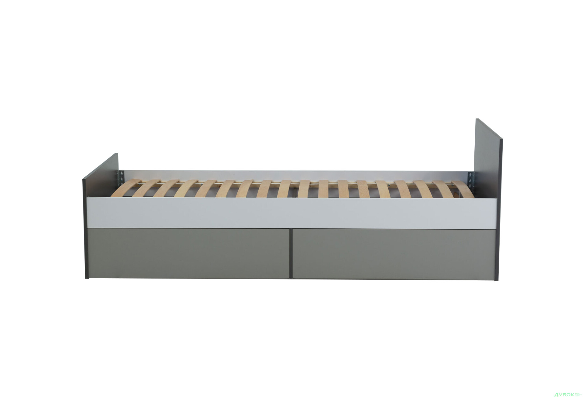 Ліжко VMV holding Тіммі / Timmy з 2 шухлядами 90х200 см (без вкладу), білий / графіт / шиншила - Зображення 5 Зображення 5 - Ліжко VMV holding Тіммі / Timmy з 2 шухлядами 90х200 см (без вкладу), білий / графіт / шиншила