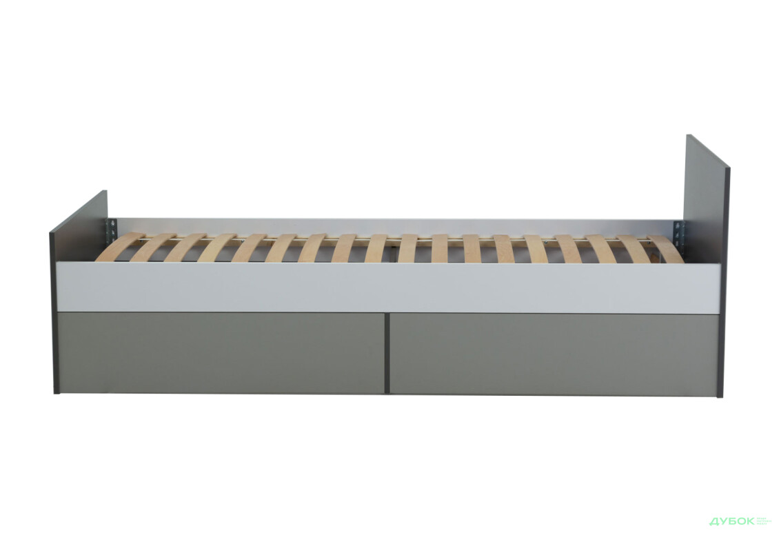 Ліжко VMV holding Тіммі / Timmy з 2 шухлядами 90х200 см (без вкладу), білий / графіт / шиншила - Зображення 5 Зображення 5 - Ліжко VMV holding Тіммі / Timmy з 2 шухлядами 90х200 см (без вкладу), білий / графіт / шиншила