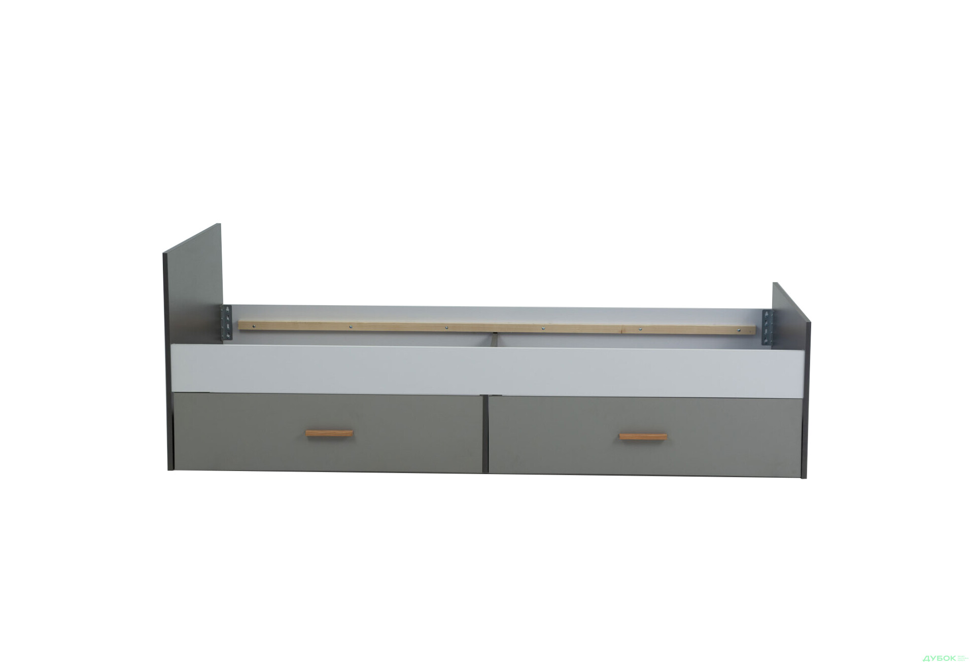 Ліжко VMV holding Тіммі / Timmy з 2 шухлядами 90х200 см (без вкладу), білий / графіт / шиншила - Зображення 7 Зображення 7 - Ліжко VMV holding Тіммі / Timmy з 2 шухлядами 90х200 см (без вкладу), білий / графіт / шиншила