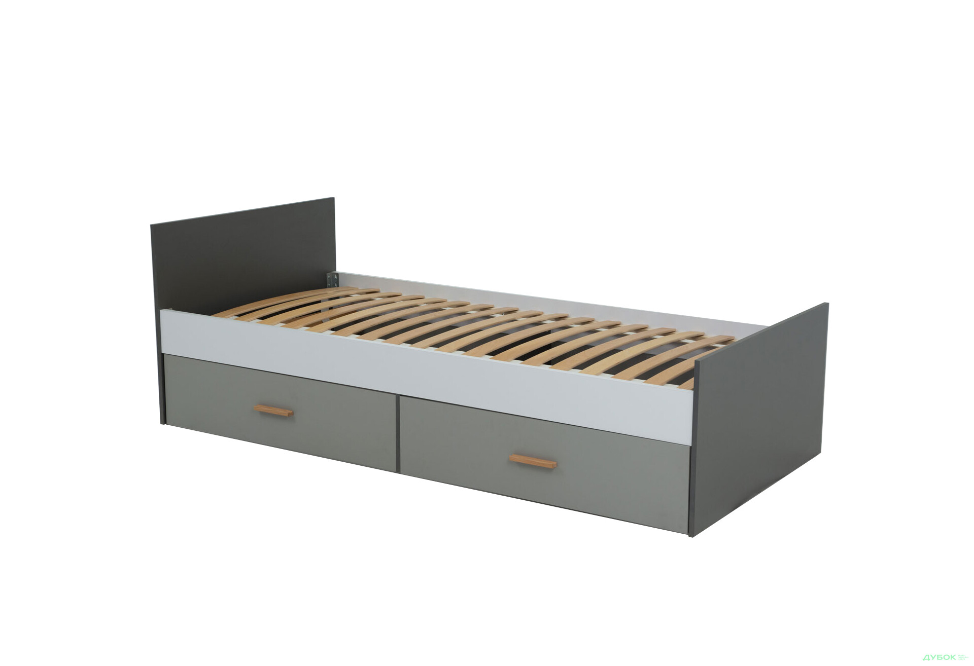 Ліжко VMV holding Тіммі / Timmy з 2 шухлядами 90х200 см (без вкладу), білий / графіт / шиншила - Зображення 8 Зображення 8 - Ліжко VMV holding Тіммі / Timmy з 2 шухлядами 90х200 см (без вкладу), білий / графіт / шиншила