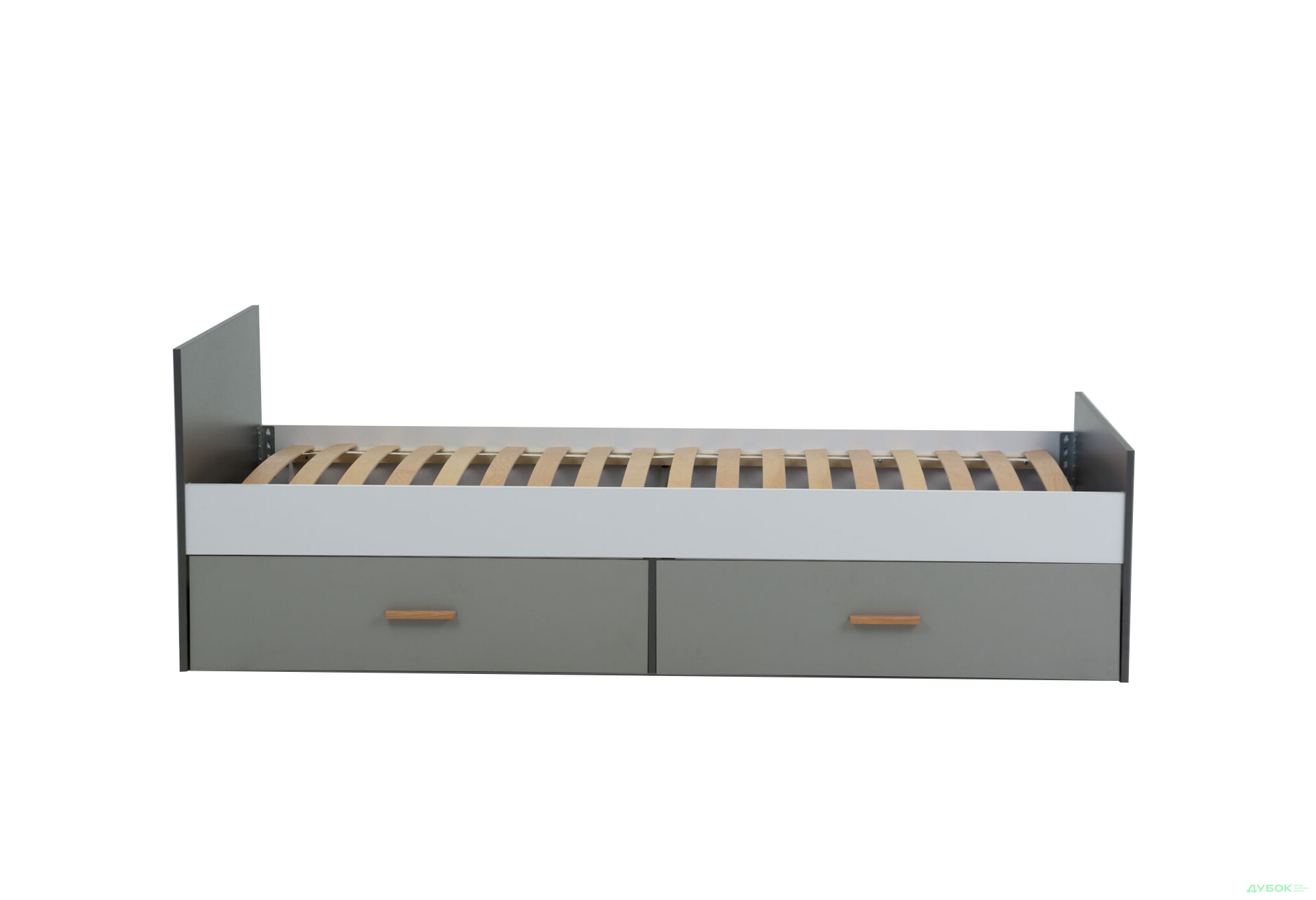 Ліжко VMV holding Тіммі / Timmy з 2 шухлядами 90х200 см (без вкладу), білий / графіт / шиншила - Зображення 10 Зображення 10 - Ліжко VMV holding Тіммі / Timmy з 2 шухлядами 90х200 см (без вкладу), білий / графіт / шиншила