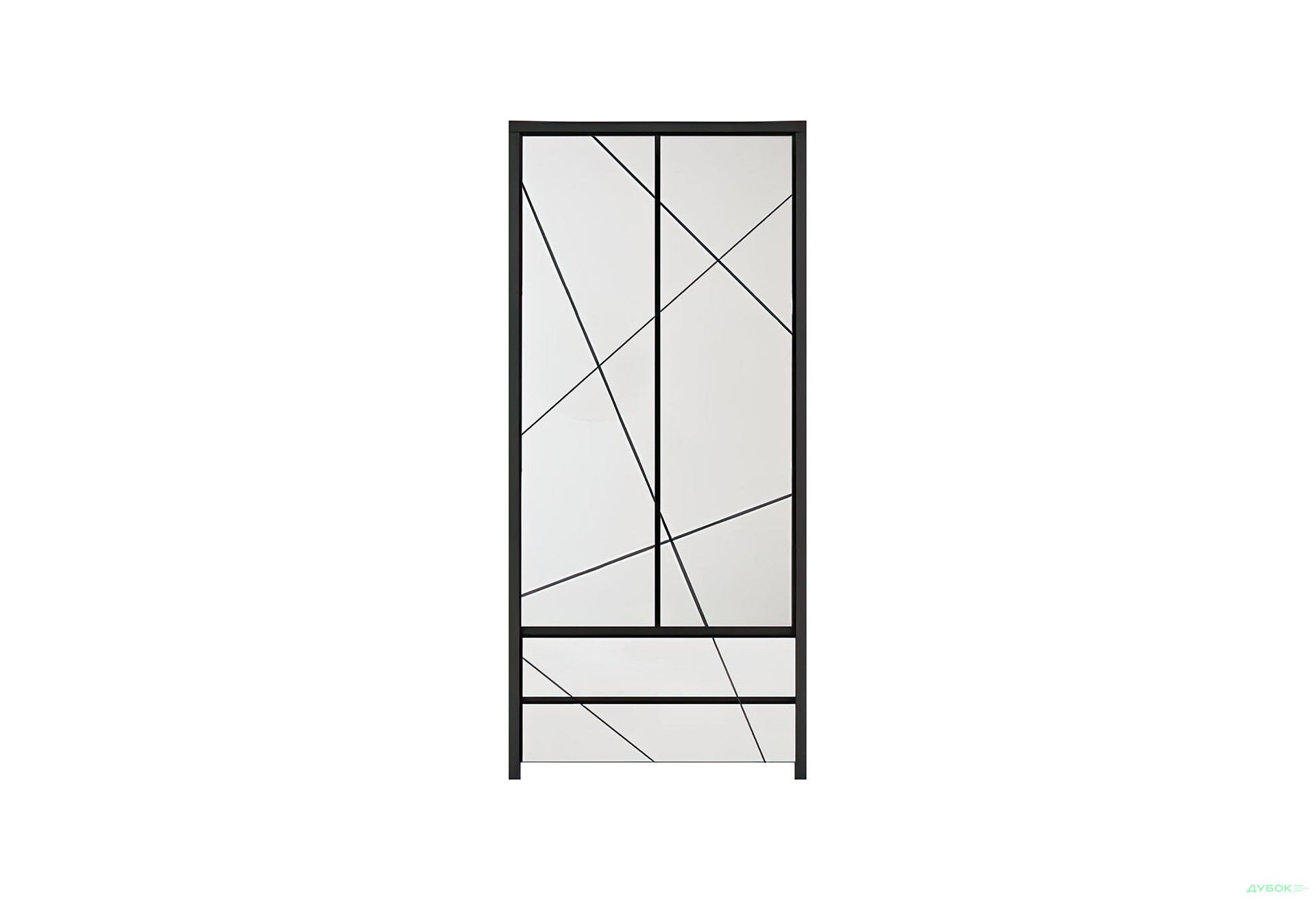 Шафа ВМК Каспіан МДФ 2-дверна з 2 шухлядами 90 см, венге магія / білий сніг - Зображення 1 Зображення 1 - Шафа ВМК Каспіан МДФ 2-дверна з 2 шухлядами 90 см, венге магія / білий сніг