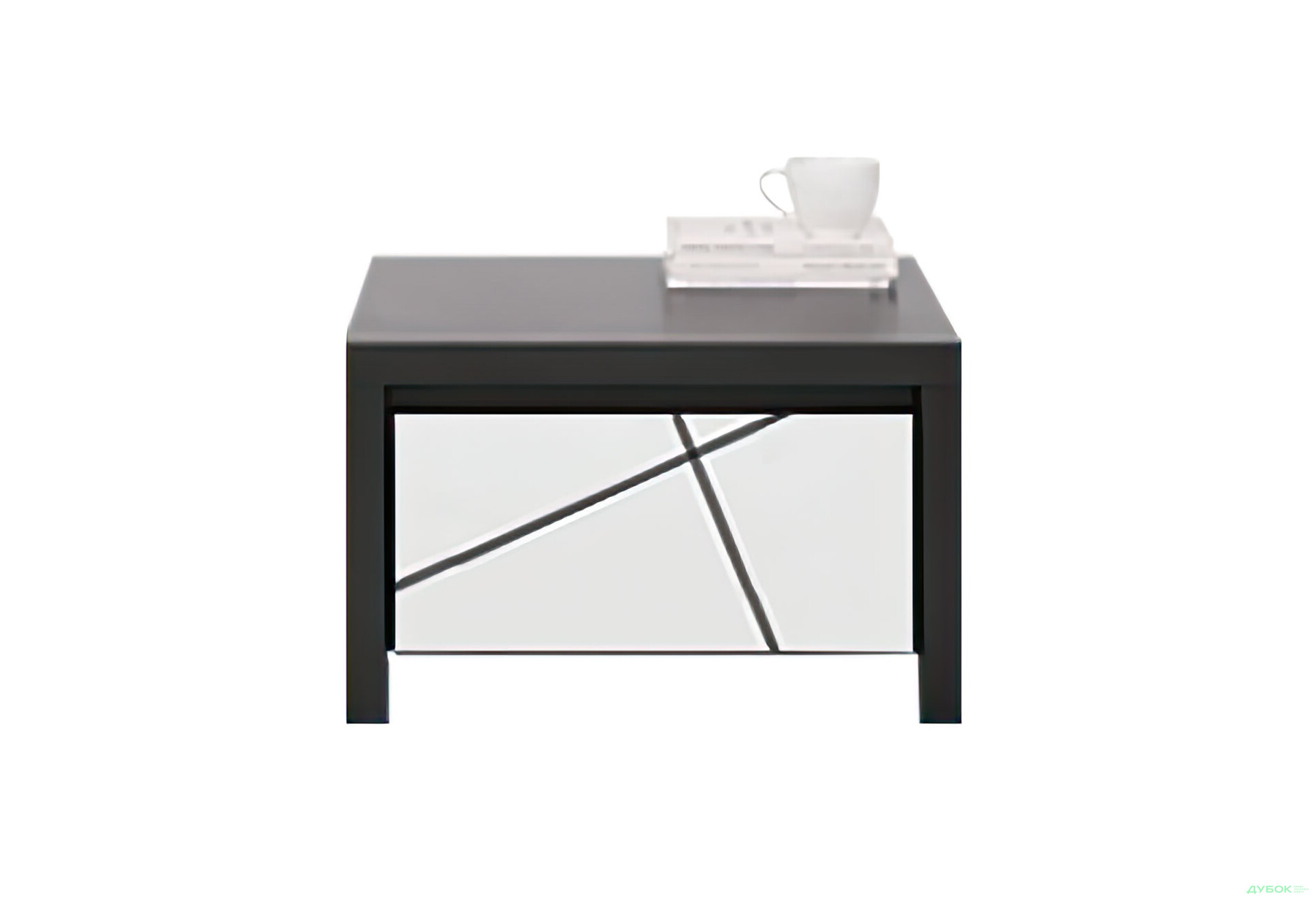 Тумба приліжкова ВМК Каспіан МДФ з 1 шухлядою 51 см, венге магія / білий сніг - Зображення 1 Зображення 1 - Тумба приліжкова ВМК Каспіан МДФ з 1 шухлядою 51 см, венге магія / білий сніг