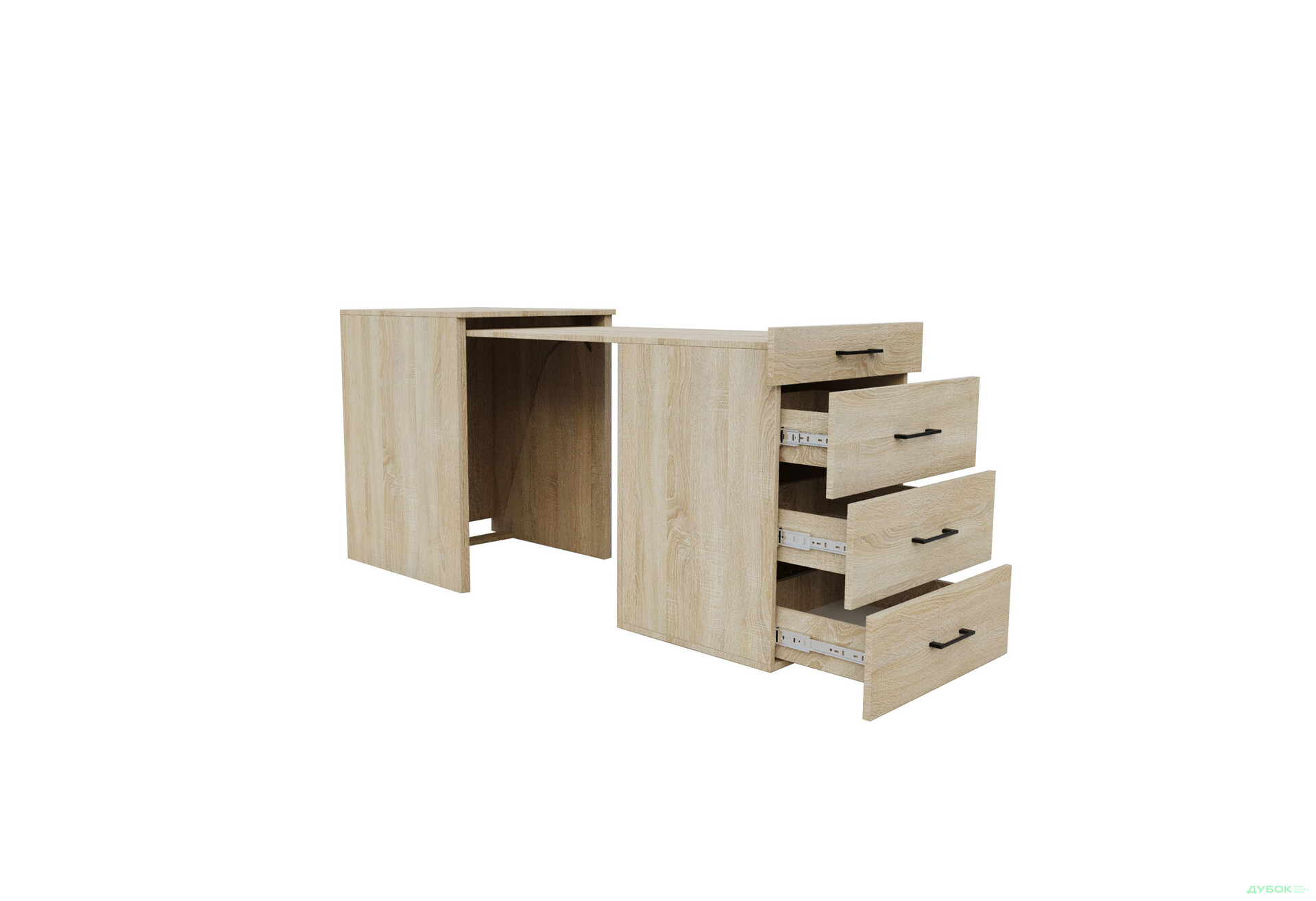 Изображение 2 - Стол-комод трансформер Garant Спейс / Space №5 с ящиками, Дуб сонома