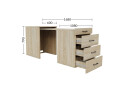 Изображение 5 - Стол-комод трансформер Garant Спейс / Space №5 с ящиками, Дуб сонома