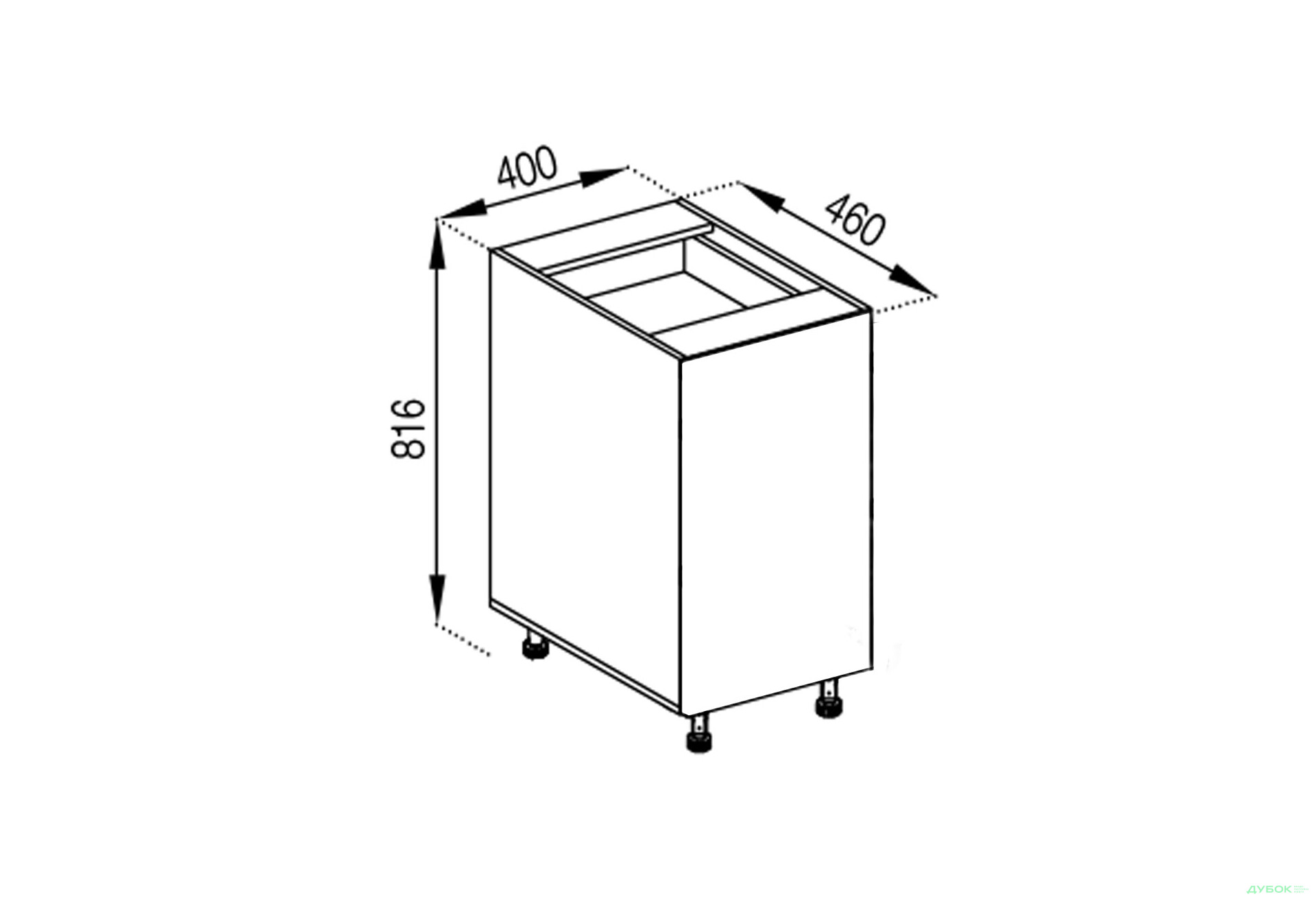 Корпус Н 40 Ш Favorit Svit Mebliv - Изображение 1 Изображение 1 - Корпус Н 40 Ш Favorit Svit Mebliv