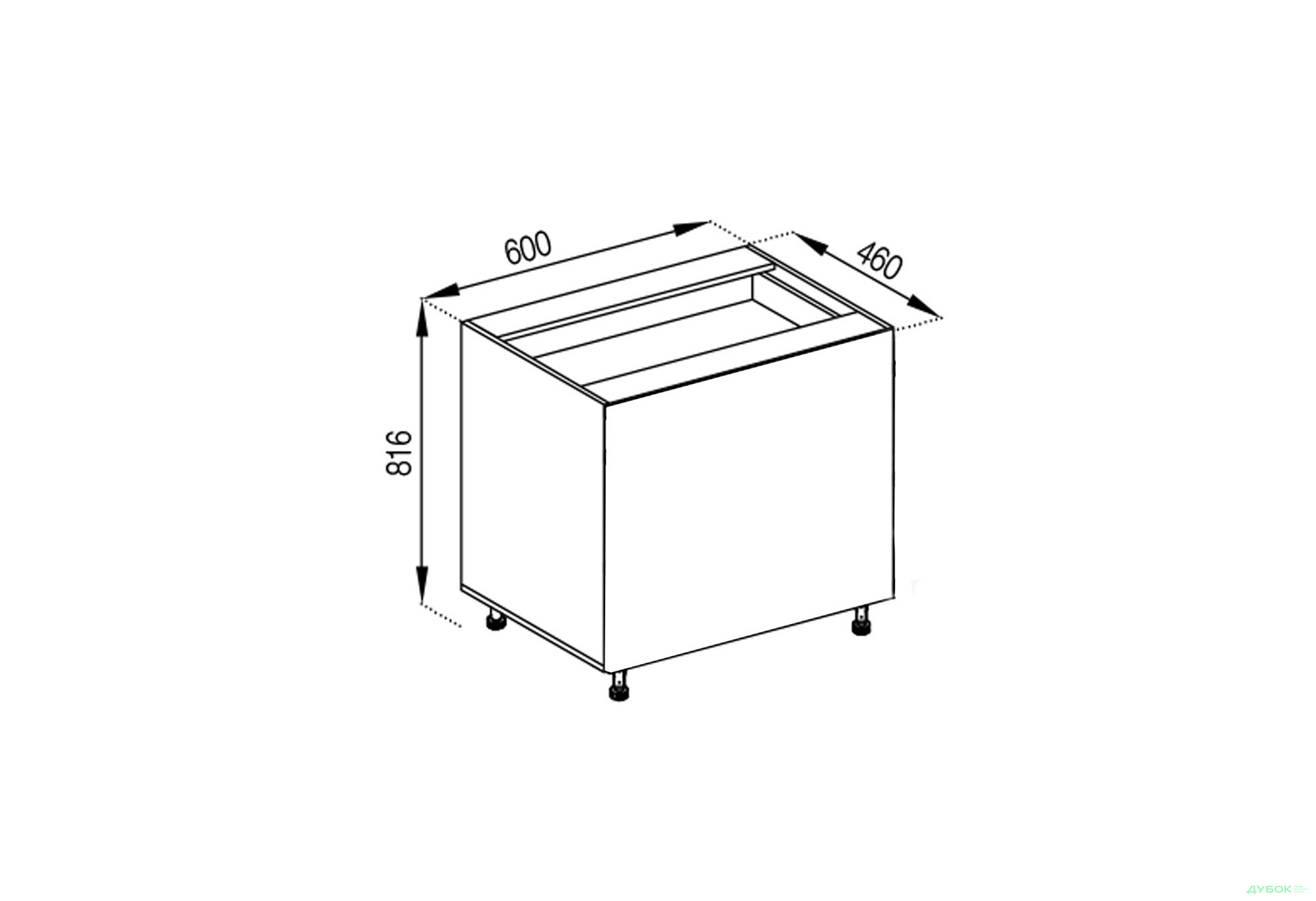 Зображення 1 - Корпус Н 60 3Ш (2+1) Favorit Світ Меблів