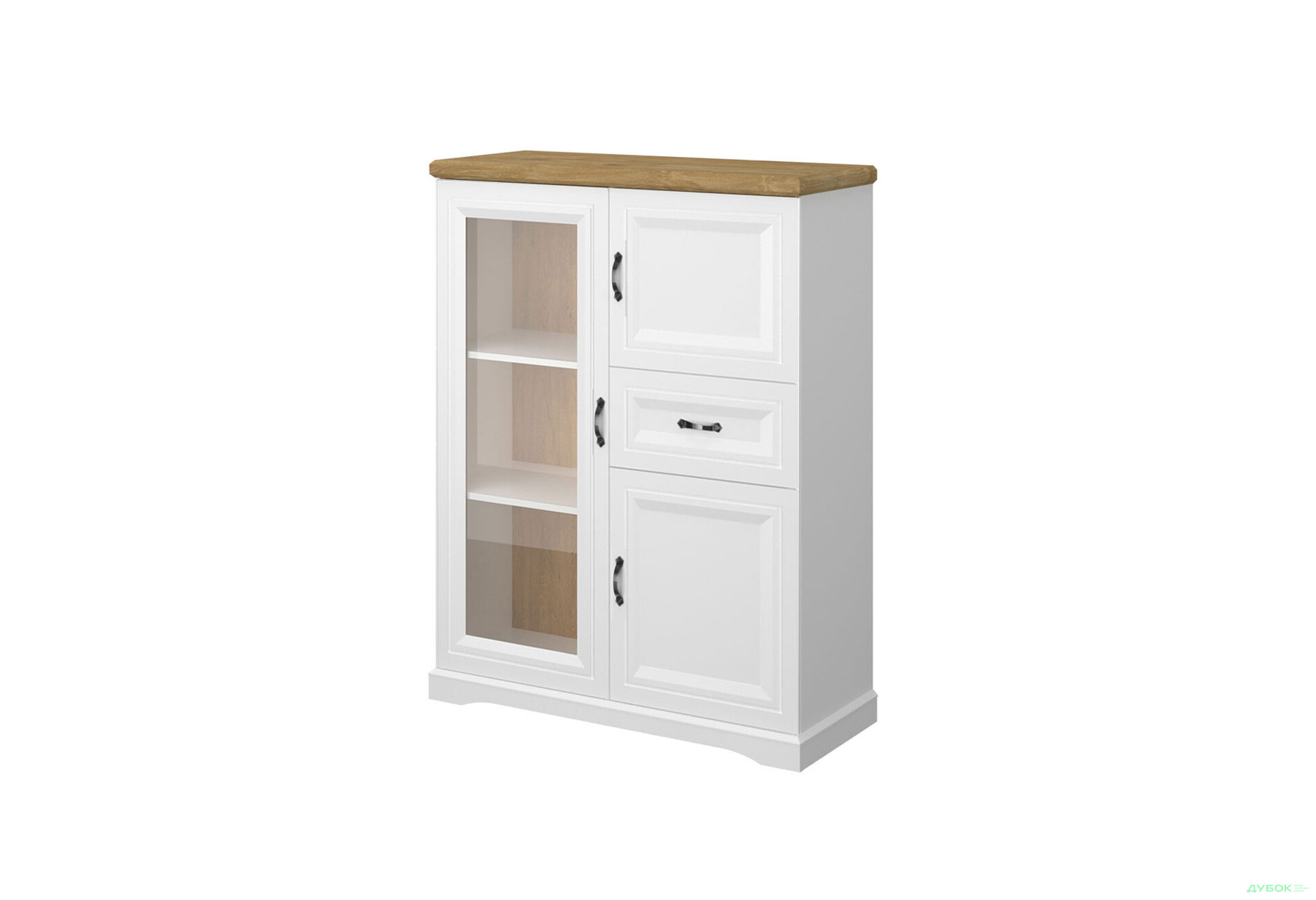 Изображение 1 - Витрина низкая VMV holding Рива / Riva 103 см, белый / дуб Харбор золотой