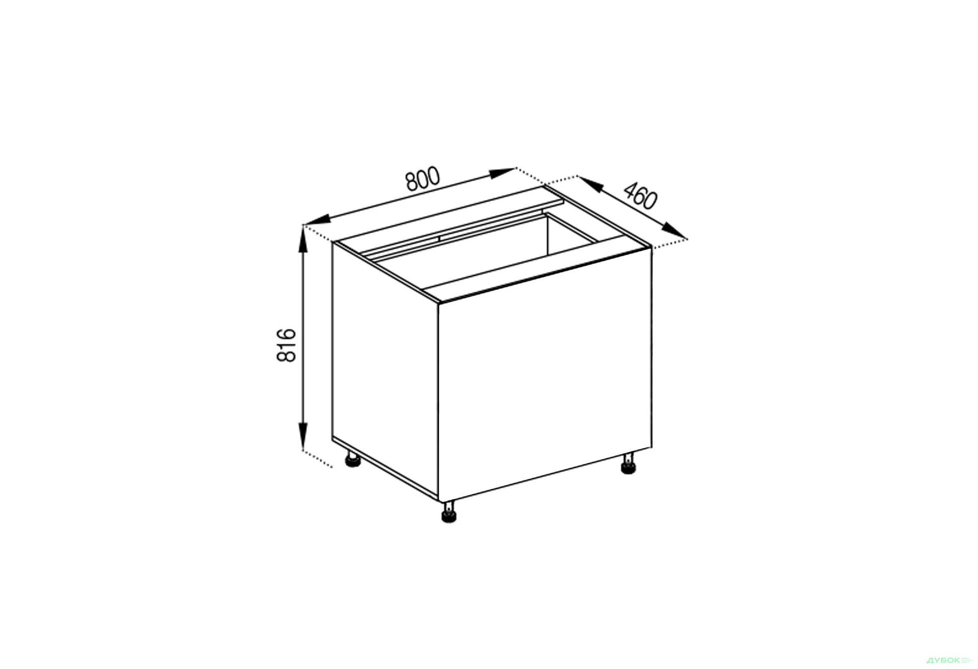 Зображення 1 - Корпус Н 80 Ш Favorit Світ Меблів
