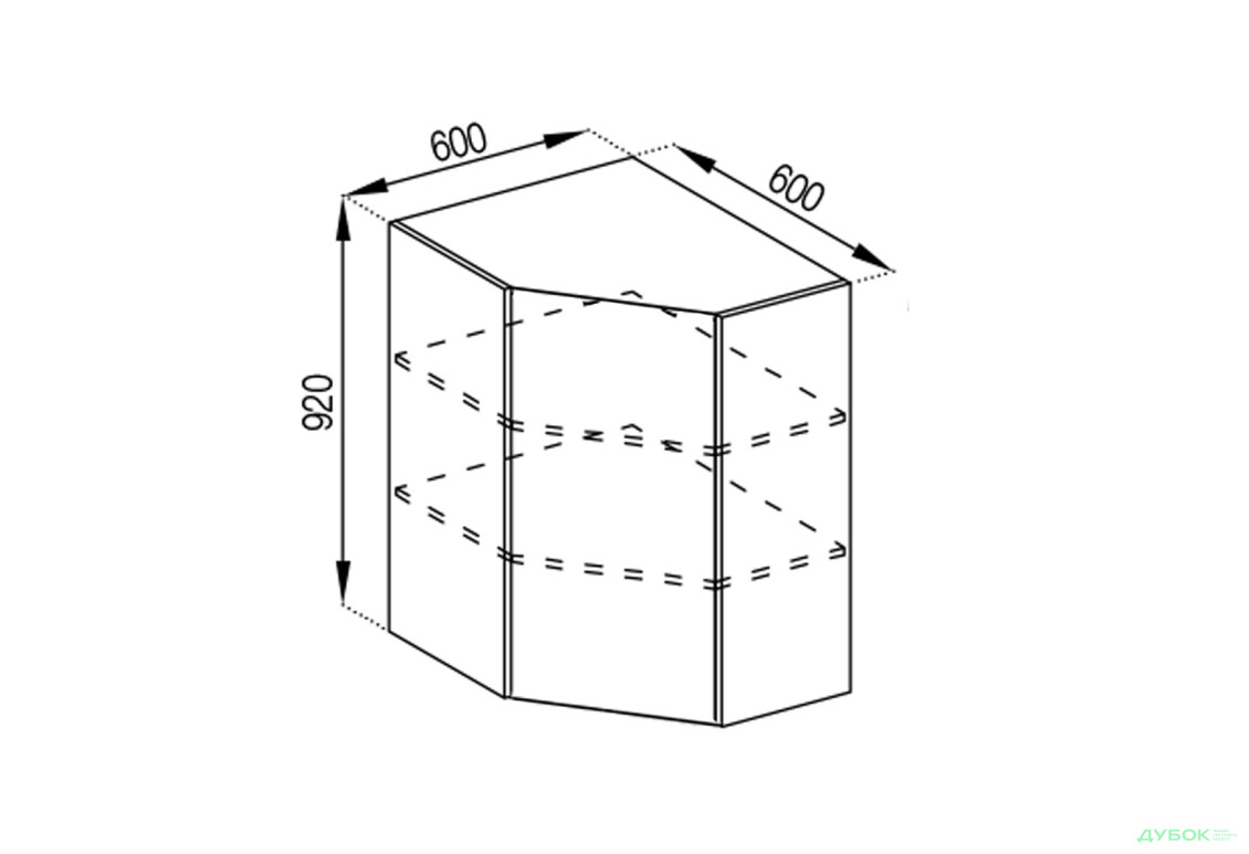 Корпус В 60x60 (h-920) Svit Mebliv - Изображение 1 Изображение 1 - Корпус В 60x60 (h-920) Svit Mebliv