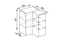Зображення 1 - Корпус В 60x60 кут прямий (h-920) Світ Меблів