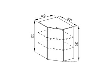 В 60x60 (h-920) Софи Svit Mebliv