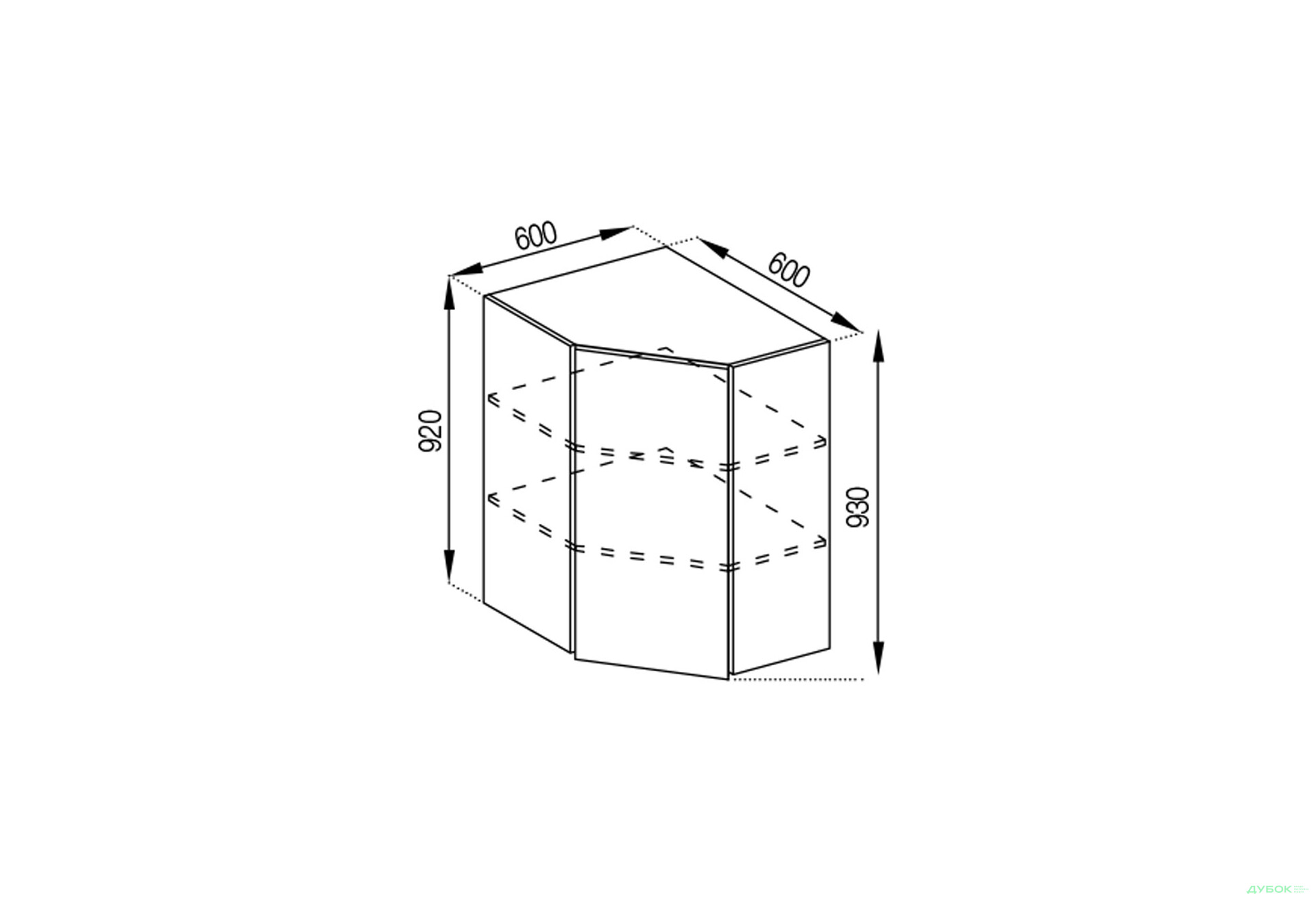 Зображення 1 - В 60x60 (h-920) Софі Світ Меблів
