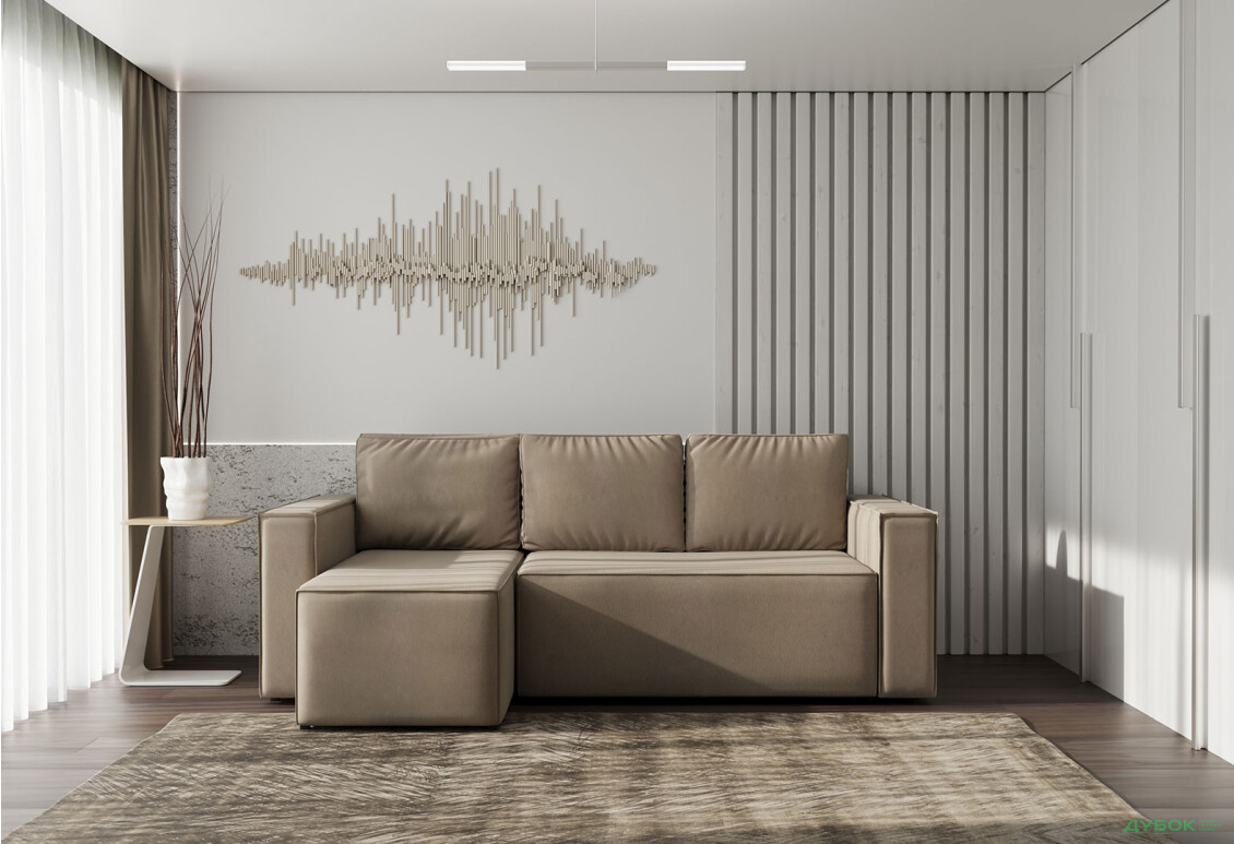 Изображение 2 - Мягкий уголок Kredens furniture Фрейм 252х169 см, ткань бежевая