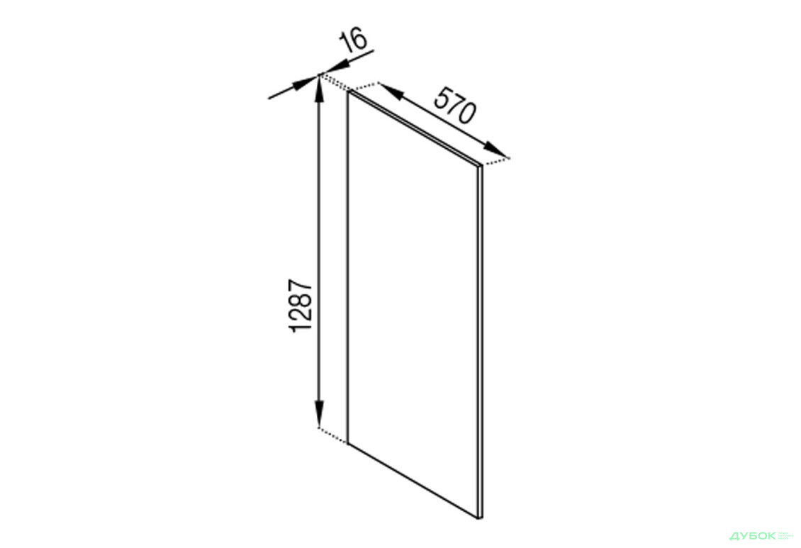 П панель внутрішня (h-720) до ст-ці 28 мм Софі Світ Меблів - Зображення 1 Зображення 1 - П панель внутрішня (h-720) до ст-ці 28 мм Софі Світ Меблів