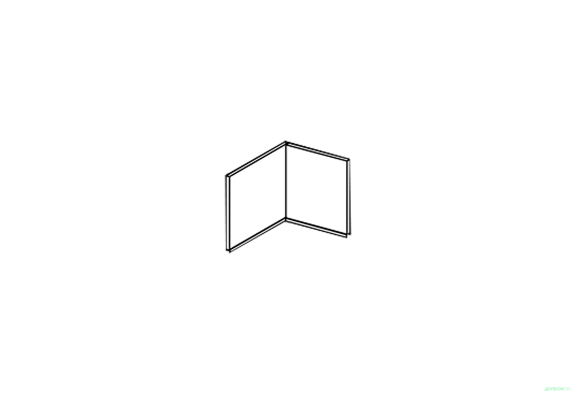 Зображення 1 - Фасад А 60x60 кут прямий (320) Софі Лак Світ Меблів