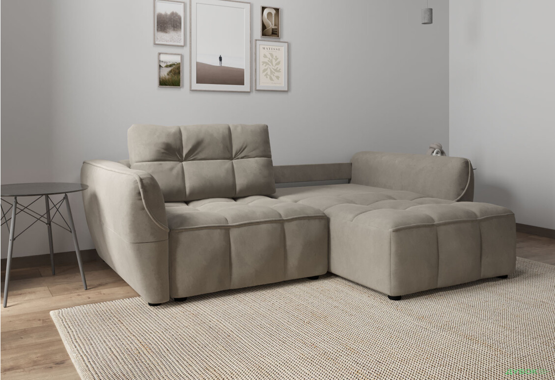 Диван Vika Монтана 245x125 см, бежевий (Zenit 128) - Зображення 5 Зображення 5 - Диван Vika Монтана 245x125 см, бежевий (Zenit 128)